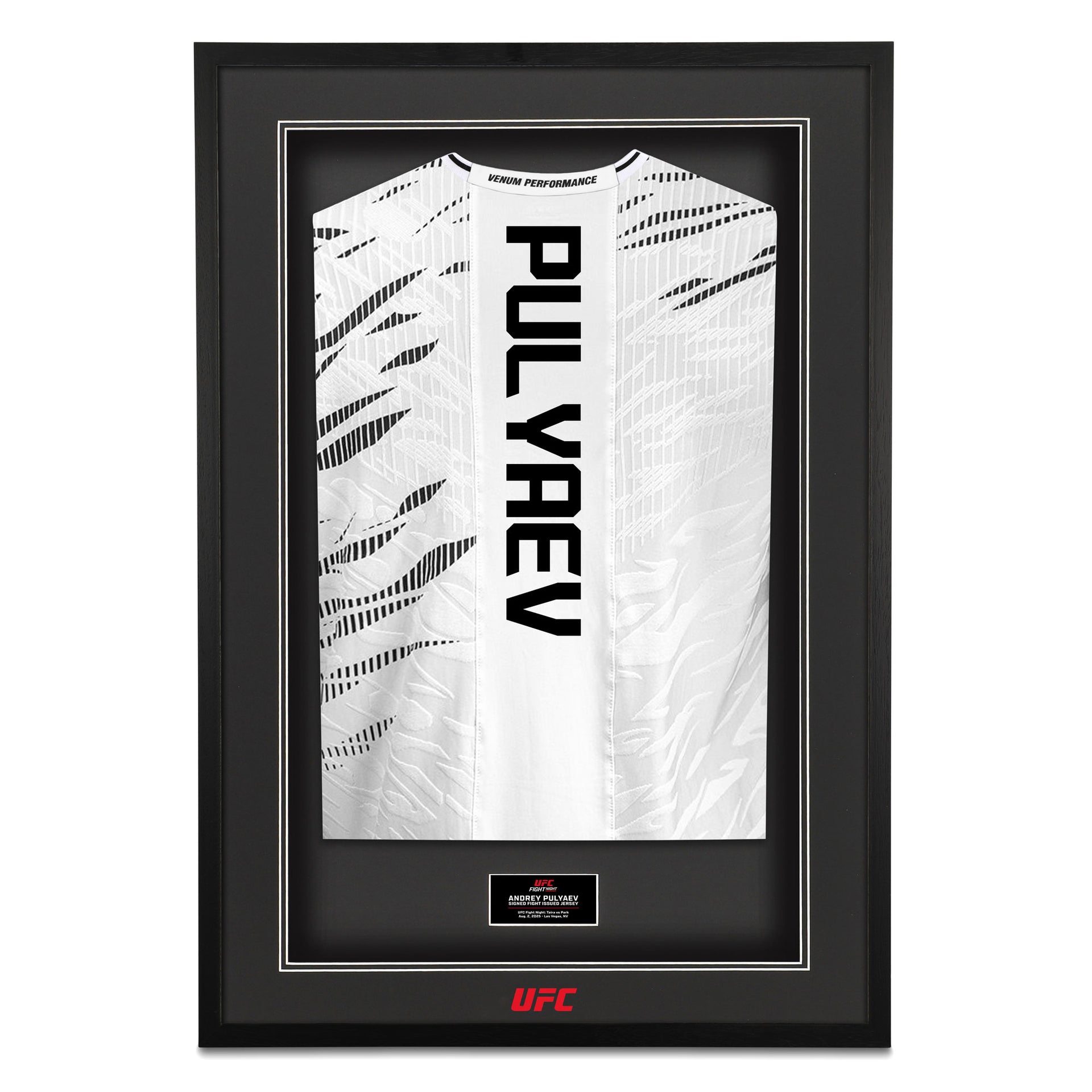 Andrey Pulyaev Signed 1-of-1 Fight Worn Jersey UFC Fight Night: Taira vs Park