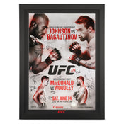 UFC 174: Johnson vs Bagautinov Autographed Event Poster