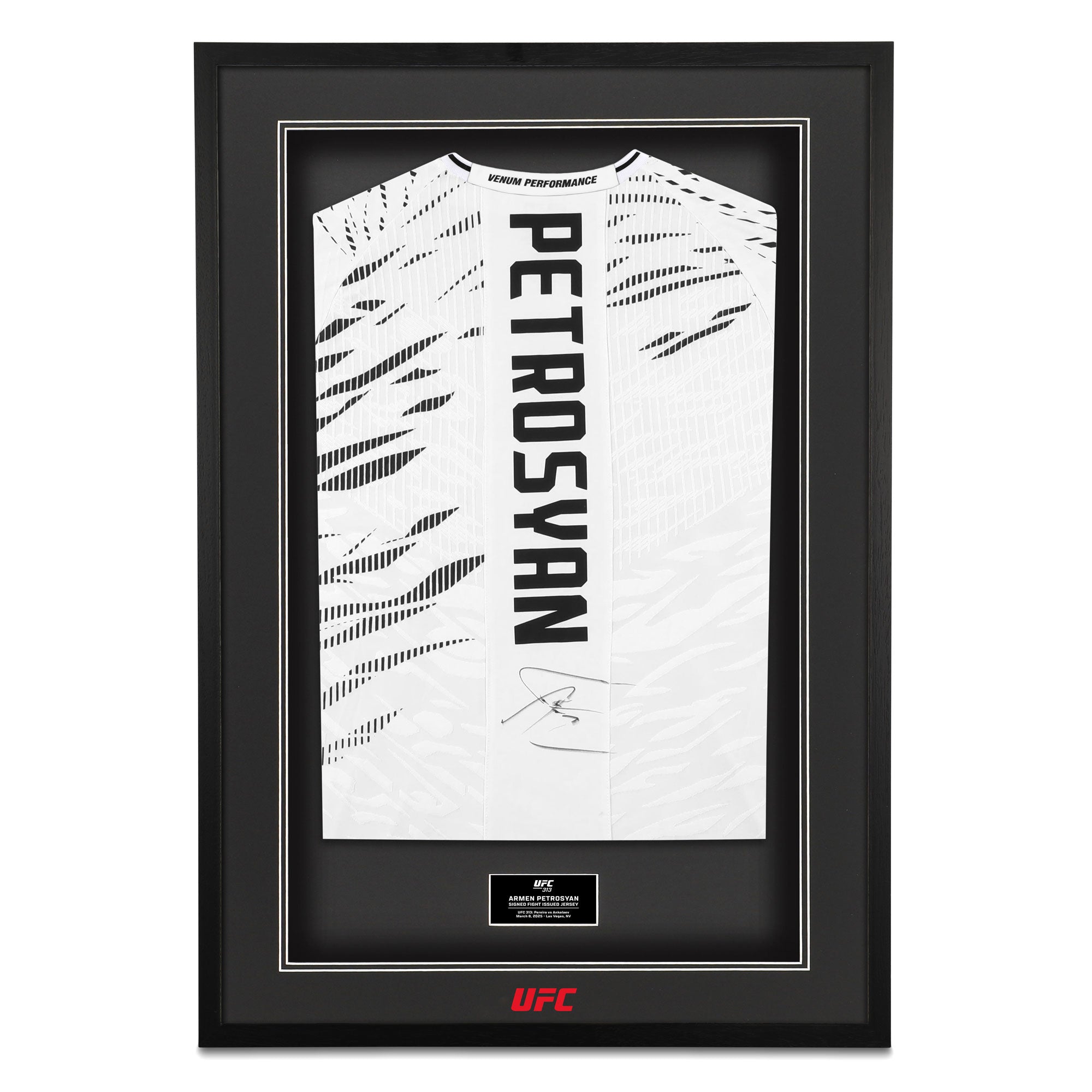 Armen Petrosyan Signed 1-of-1 Fight Issued Jersey UFC 313: Pereira vs Ankalaev