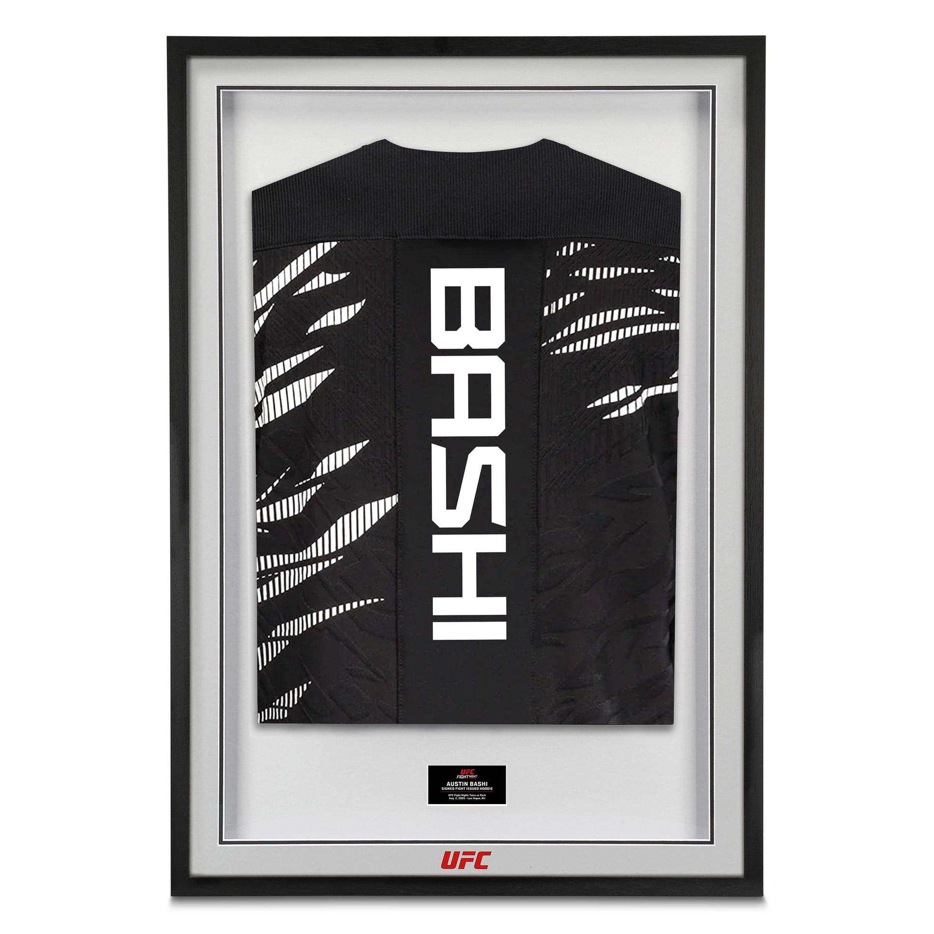Austin Bashi Signed 1-of-1 Fight Worn Hoodie UFC Fight Night: Taira vs Park