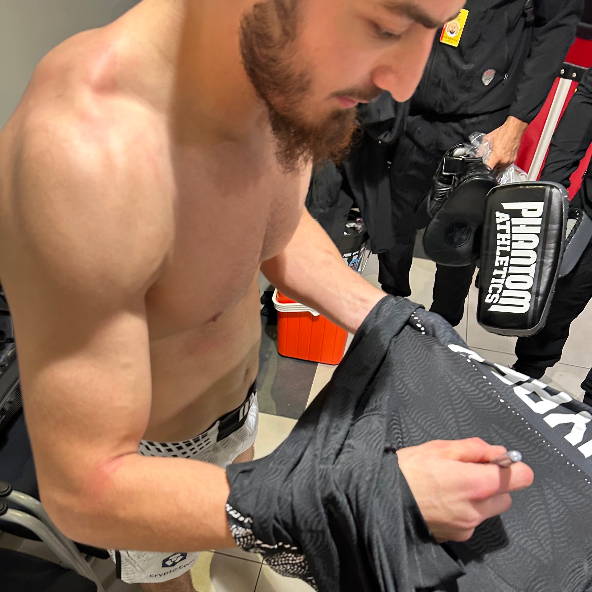 AbdulRakhman Yakhyaev Signed 1-of-1 Fight Worn Jersey UFC Fight Night: Tsarukyan vs Hooker