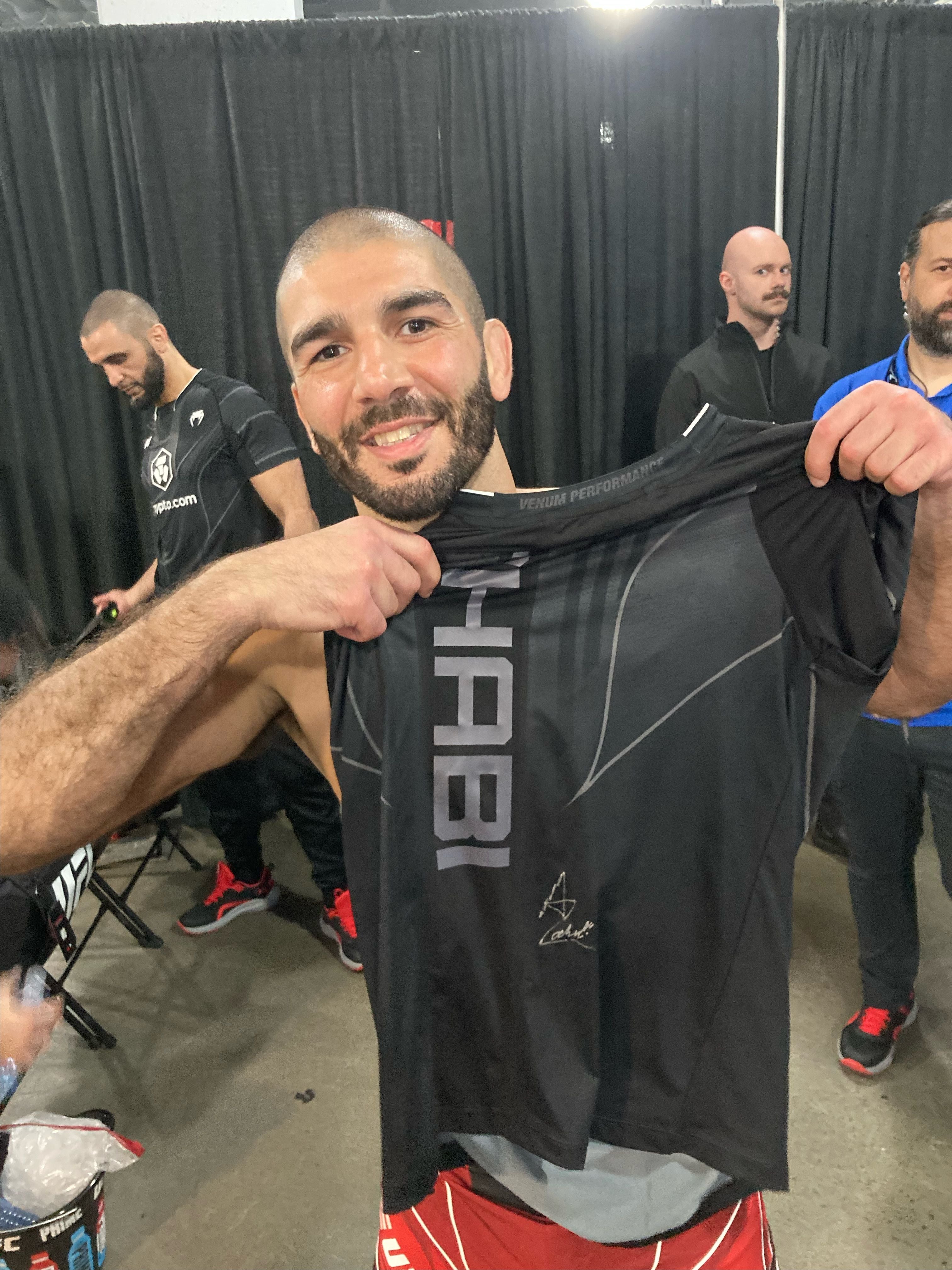 Aiemann Zahabi Signed Event Worn Jersey UFC 289: Nunes vs Aldana