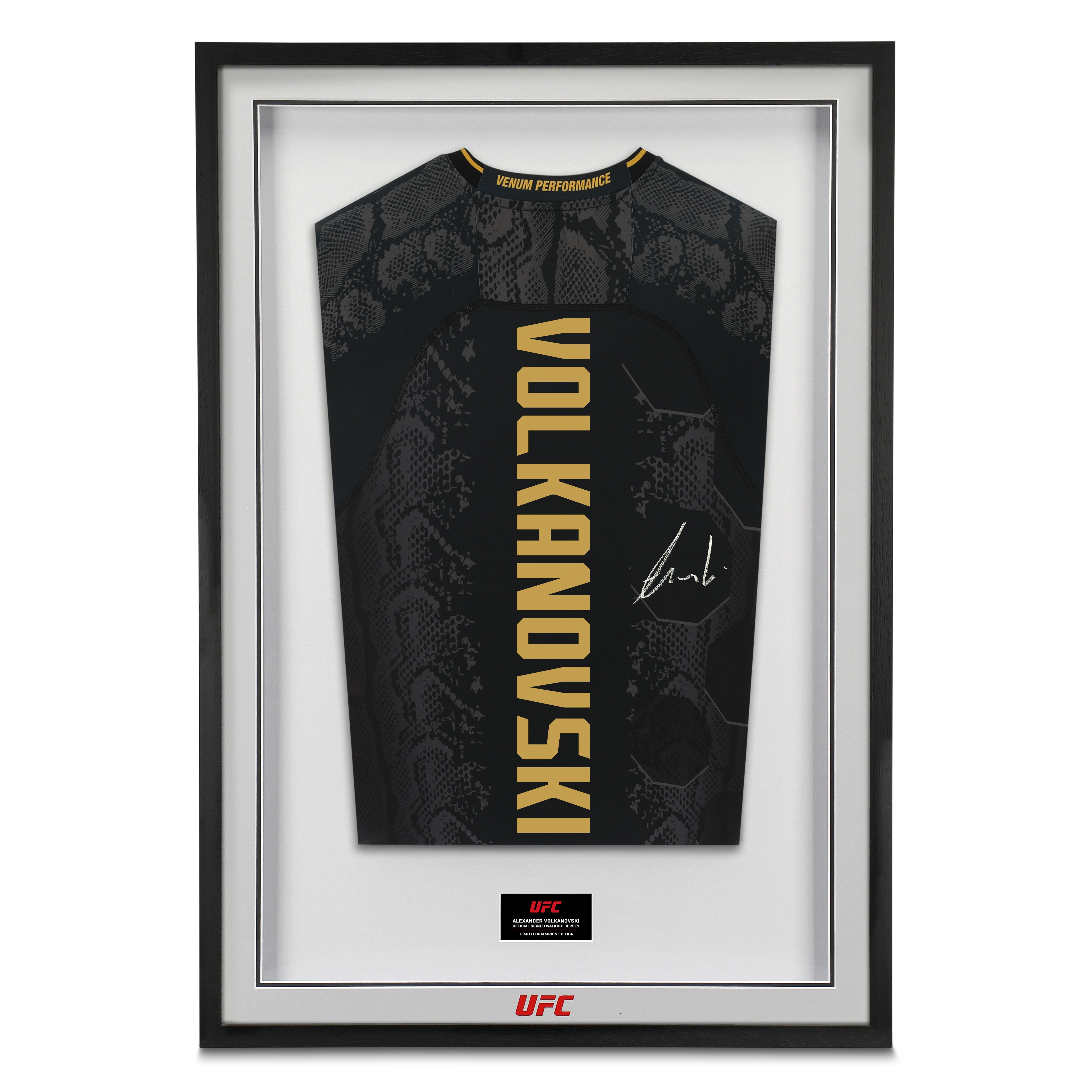 Alexander Volkanovski Signed Black & Gold Fight Night Adrenaline Jersey