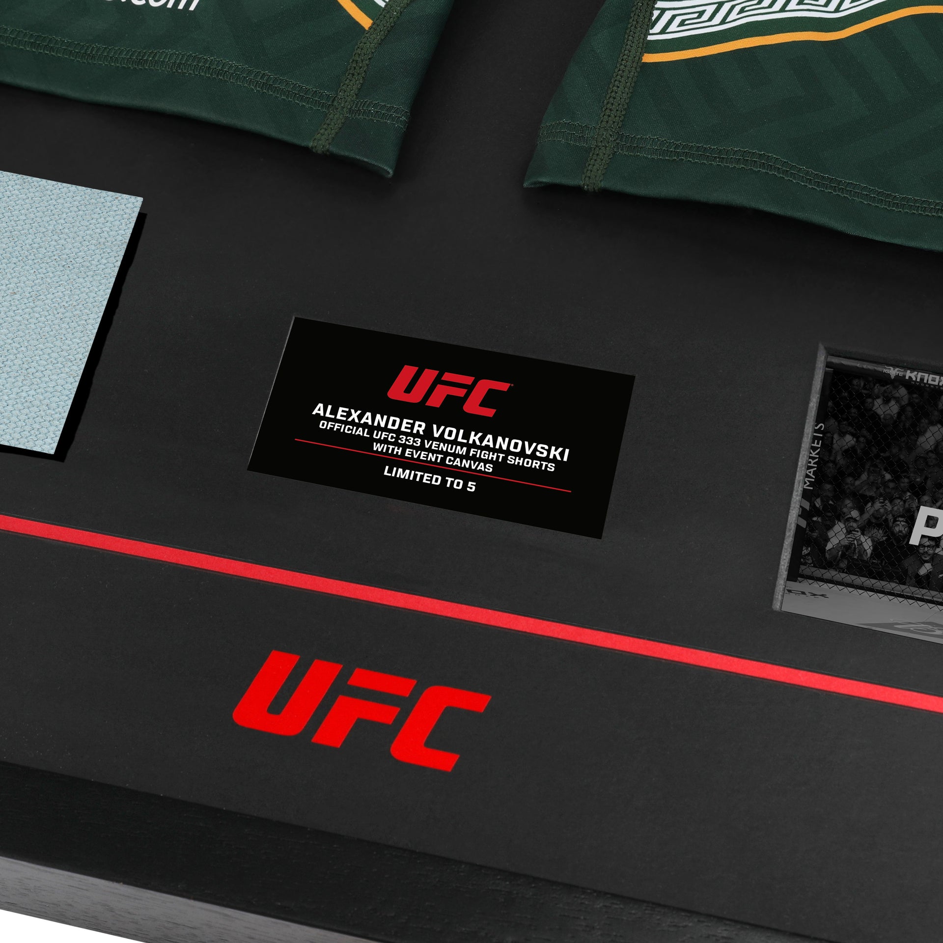 Alexander Volkanovski Limited Edition UFC 333 Venum Shorts & Canvas Display