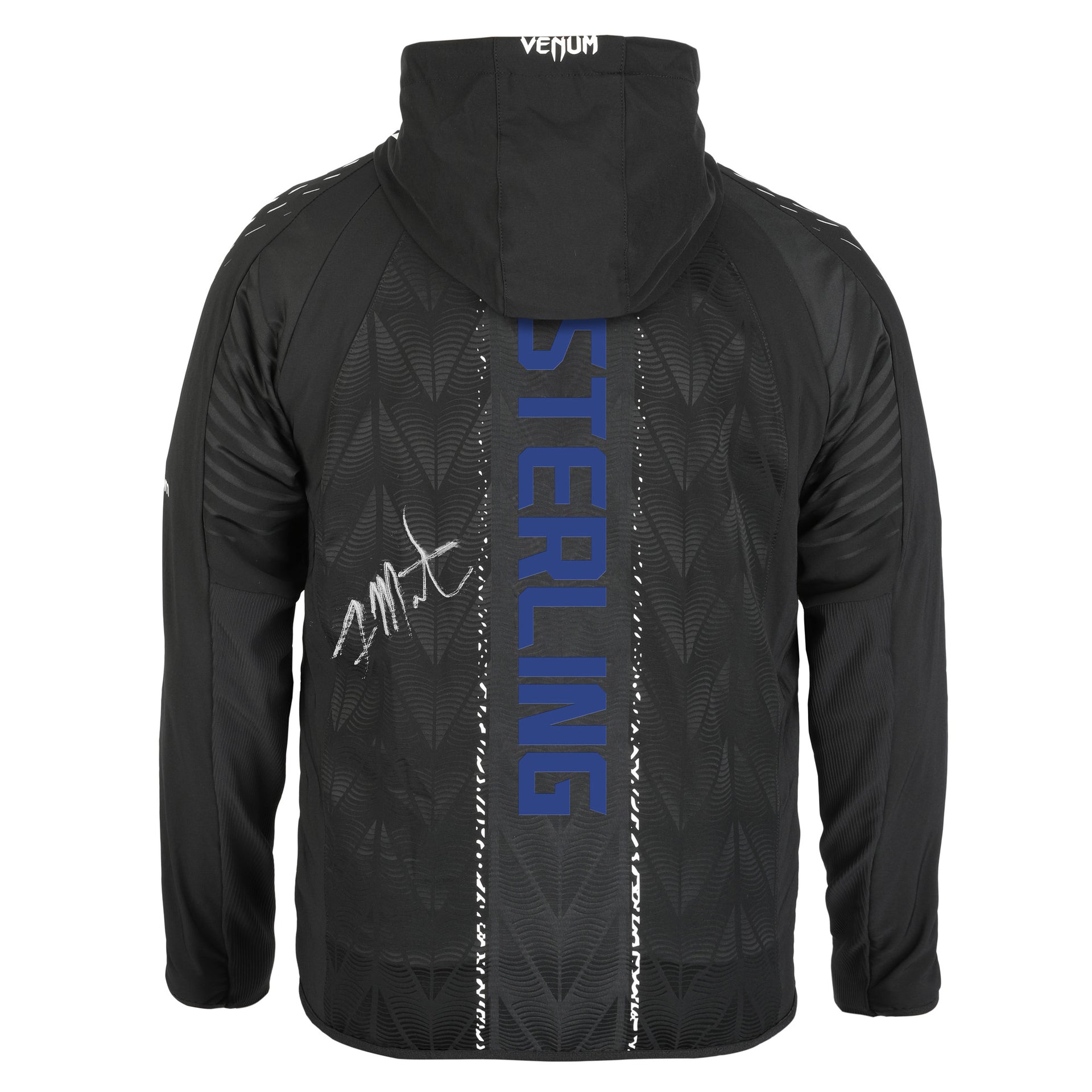 Aljamain Sterling Signed 1-of-1 Fight Worn Hoodie UFC Fight Night: Sterling vs Zalal