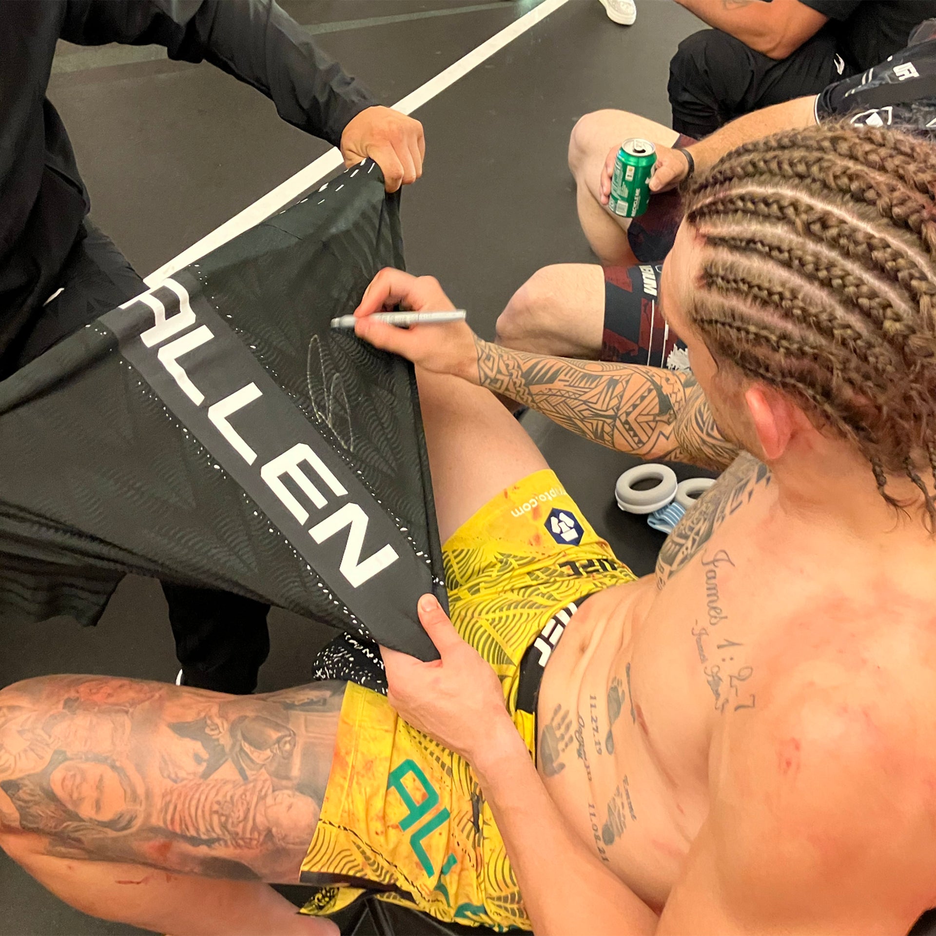 Brendan Allen Signed 1-of-1 Fight Worn Jersey UFC Fight Night: Muhammad vs Bonfim