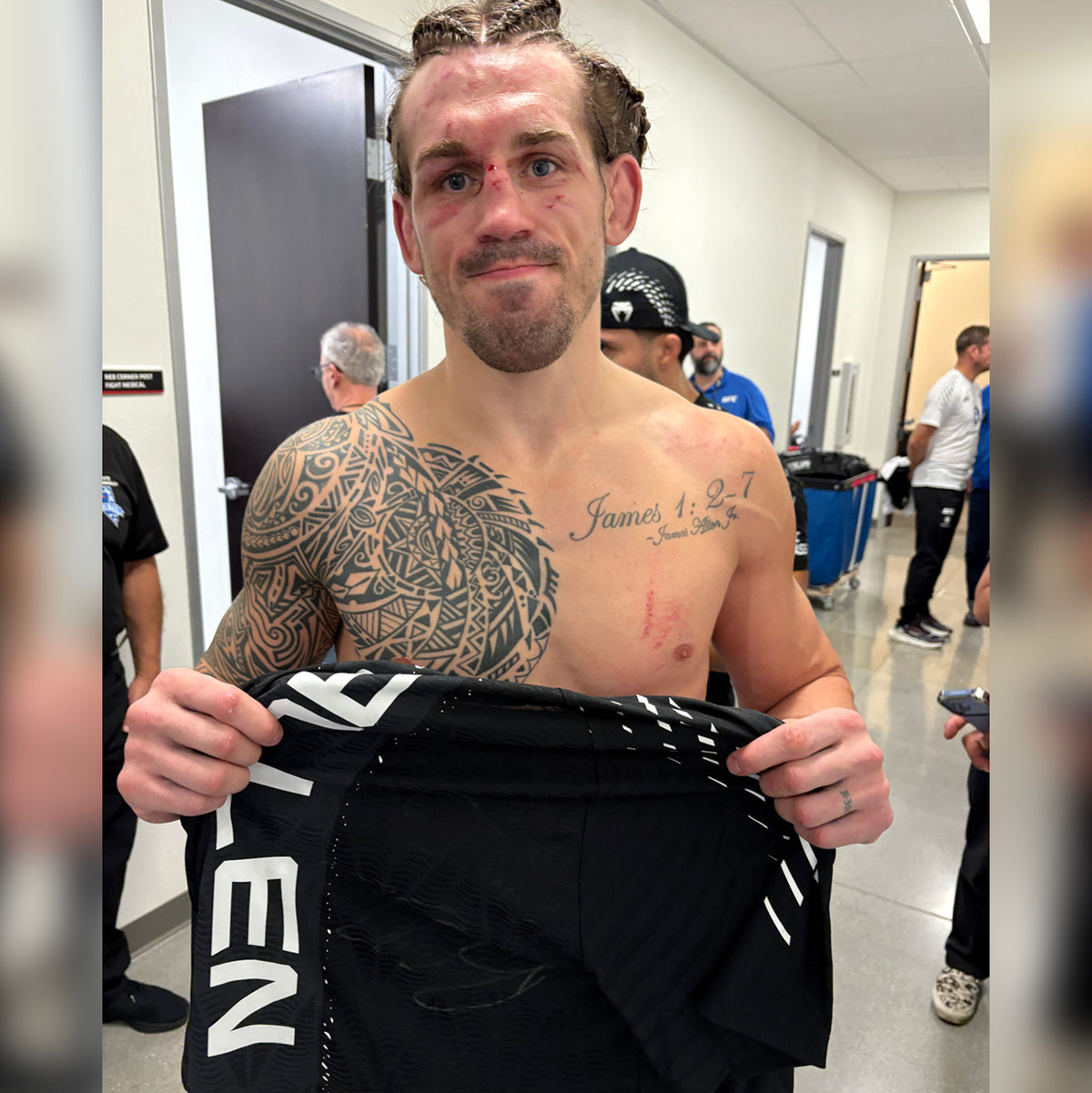 Brendan Allen Signed 1-of-1 Fight Worn Jersey UFC Fight Night: Allen vs Duncan