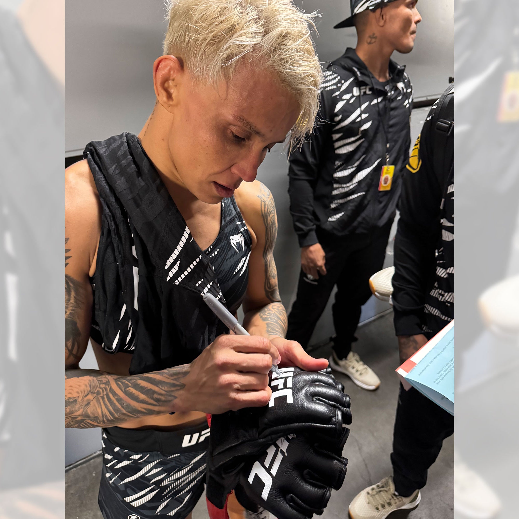 Amanda Lemos Signed 1-of-1 Fight Worn Gloves UFC 313: Pereira vs Ankalaev
