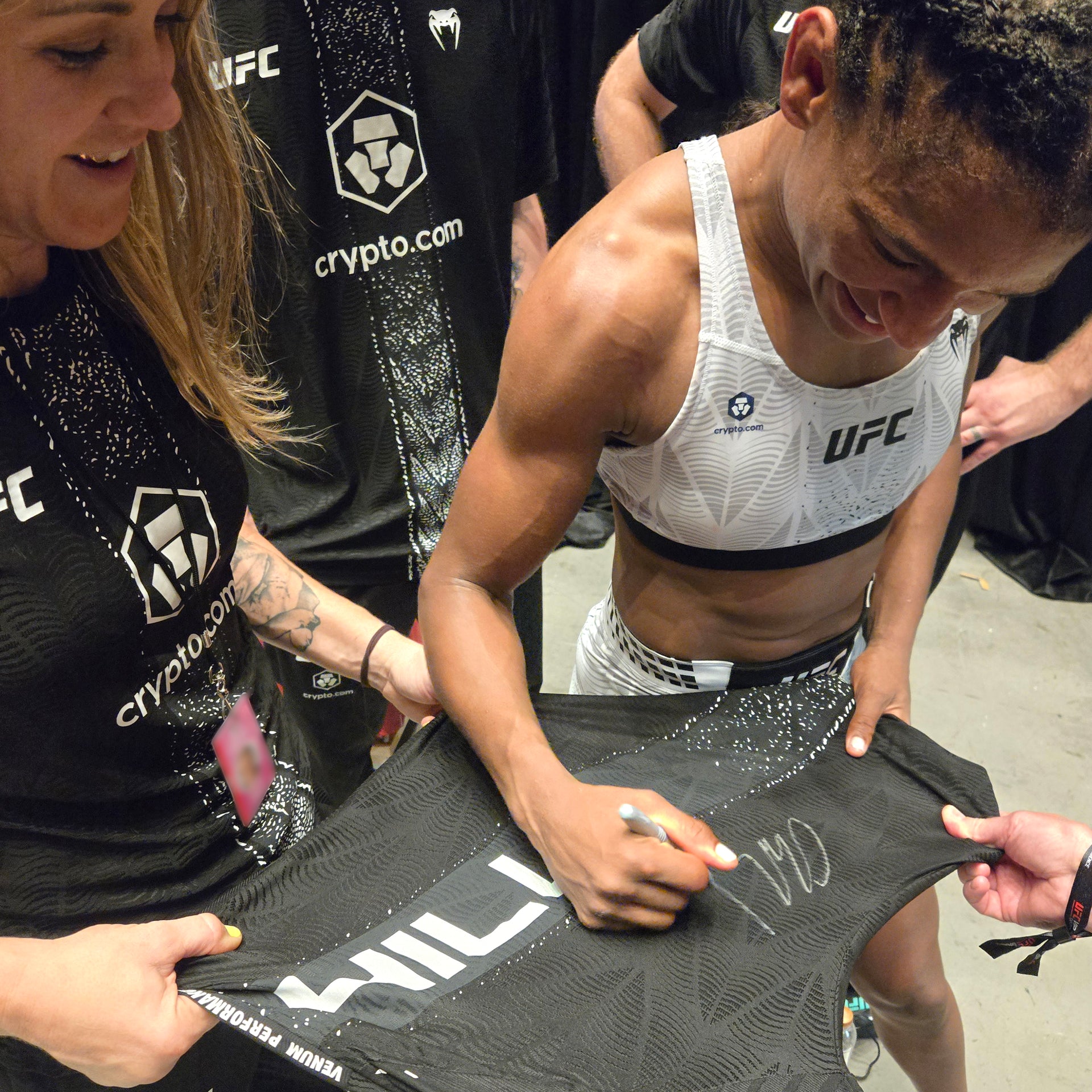 Angela Hill Signed 1-of-1 Fight Worn Jersey UFC Fight Night: Song vs Figueiredo