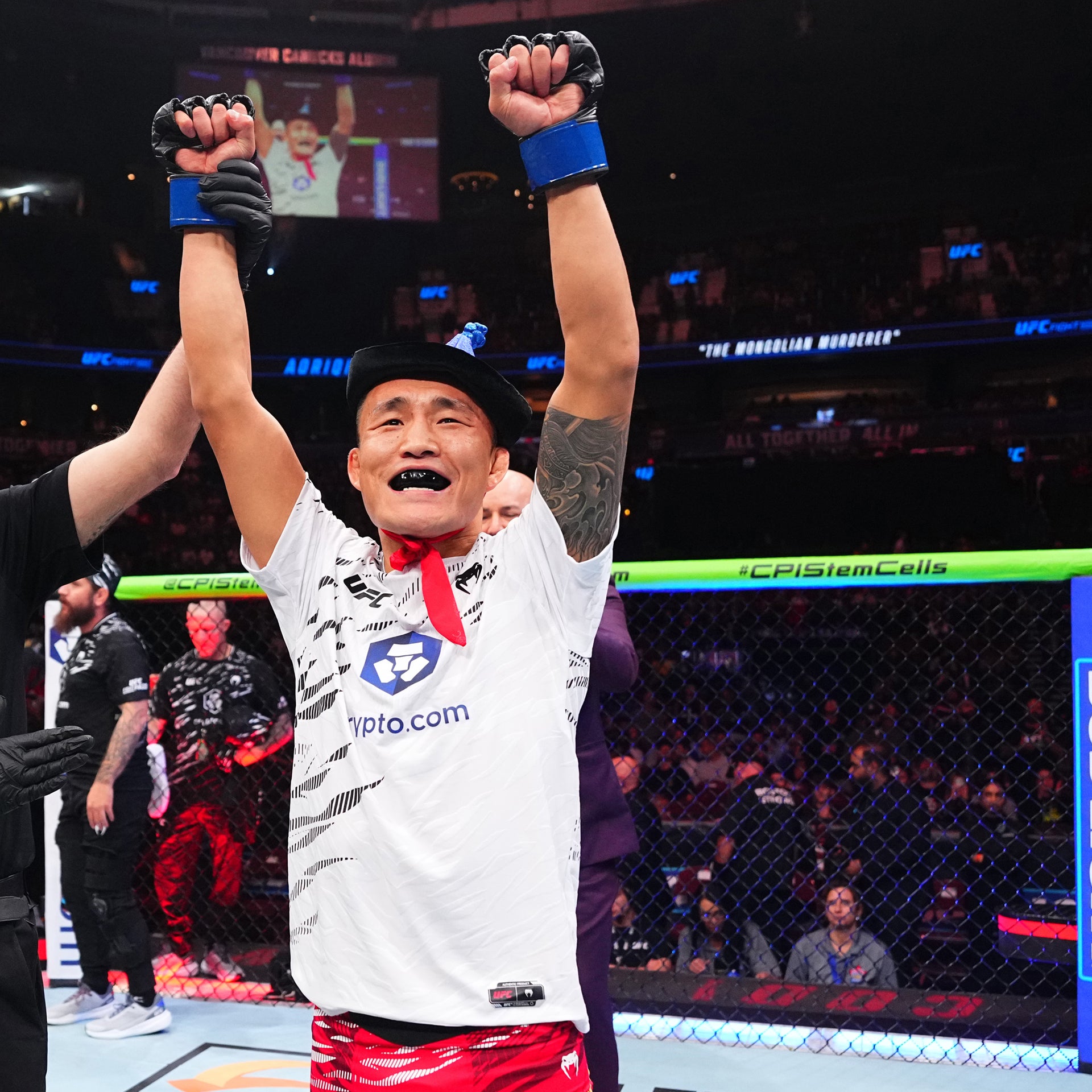 Aoriqileng Signed 1-of-1 Fight Worn Jersey UFC Fight Night: De Ridder vs Allen