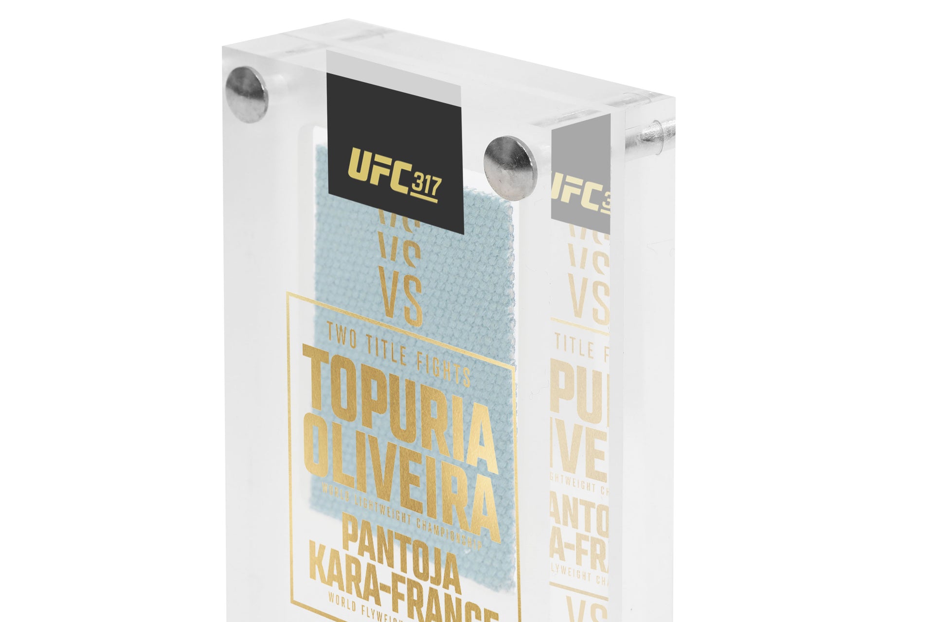 UFC 317: Topuria vs Oliveira Canvas in Acrylic