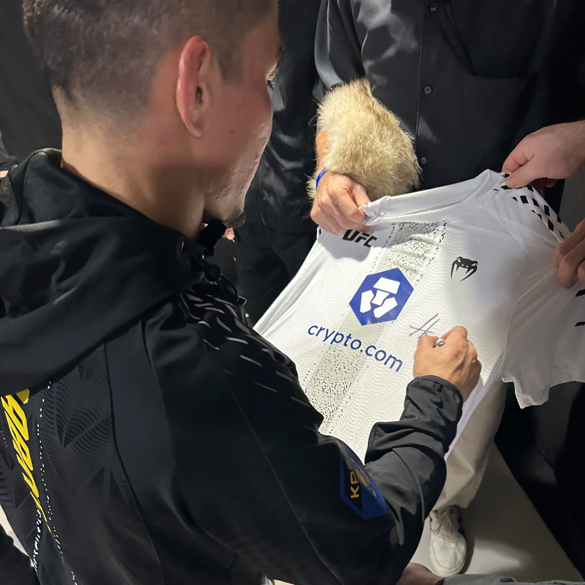 Asu Almabayev Signed 1-of-1 Fight Worn Jersey UFC Fight Night: Tsarukyan vs Hooker