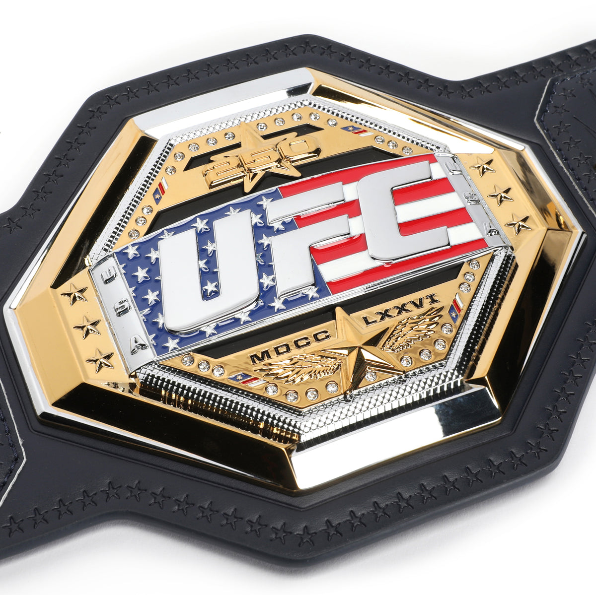 Justin Gaethje Signed UFC Freedom 250 Replica Desktop Championship Belt