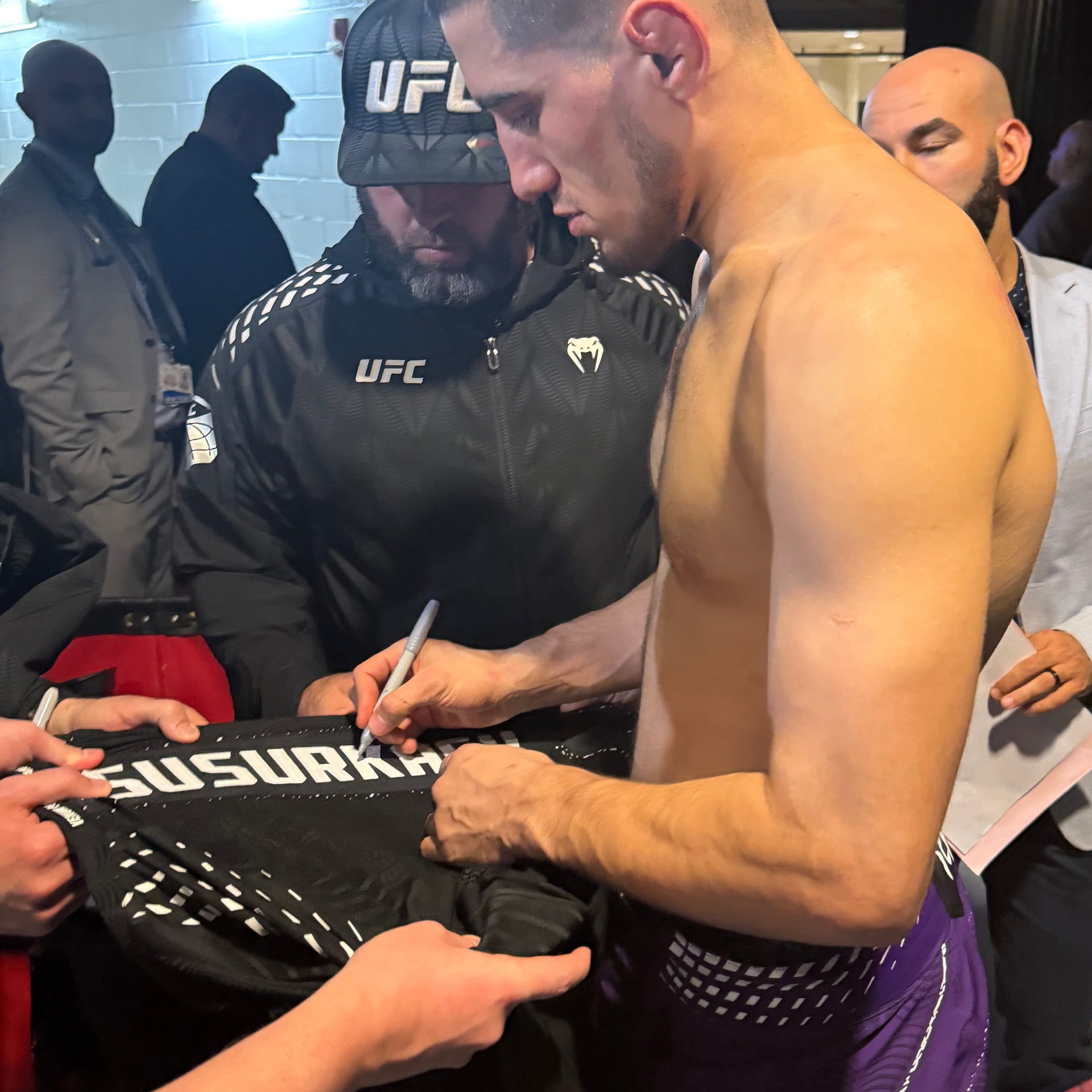 Baisangur Susurkaev Signed 1-of-1 Fight Worn Jersey VeChain UFC 322: Della Maddalena vs Makhachev