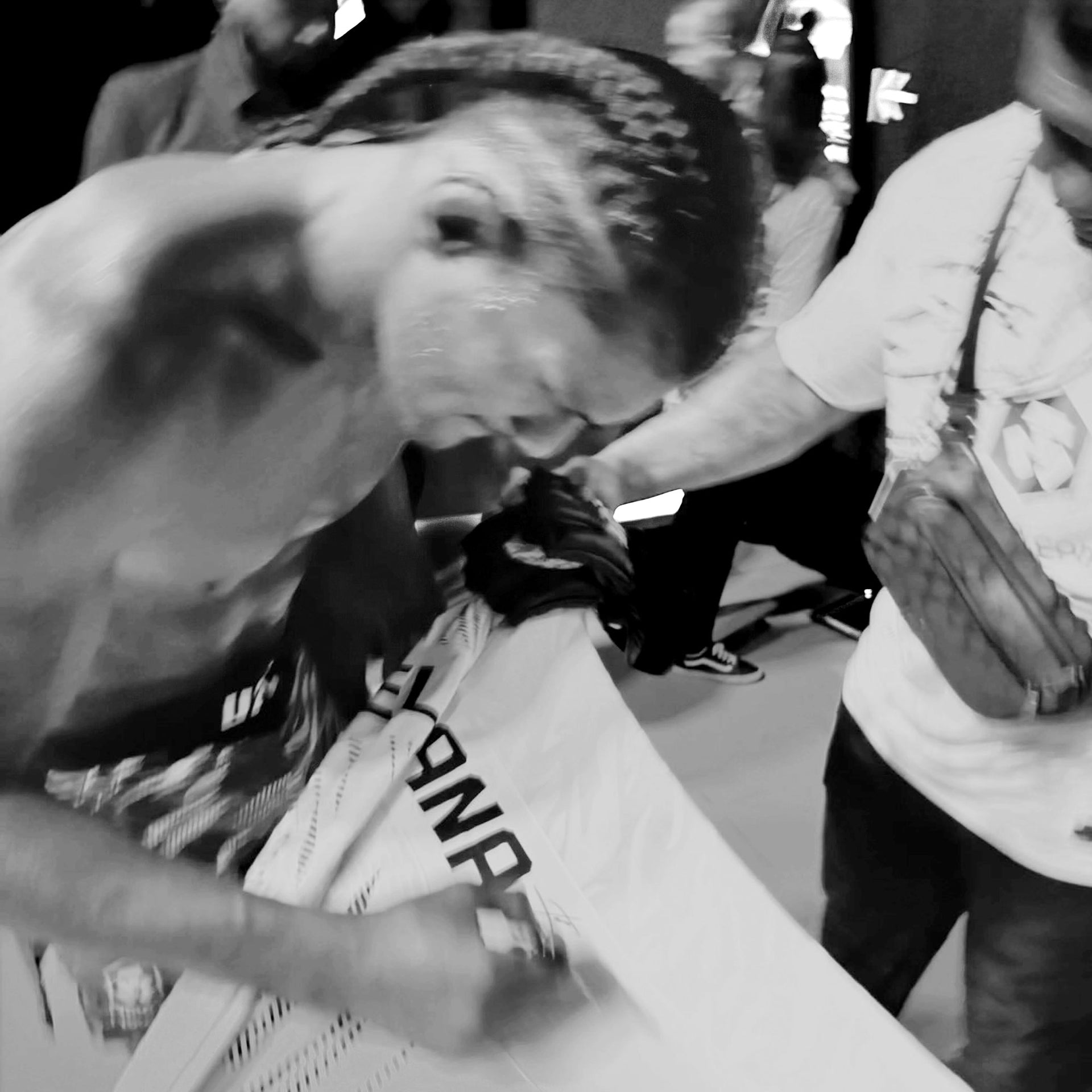 Billy Elekana Signed 1-of-1 Fight Worn Jersey UFC Fight Night: Whittaker vs De Ridder