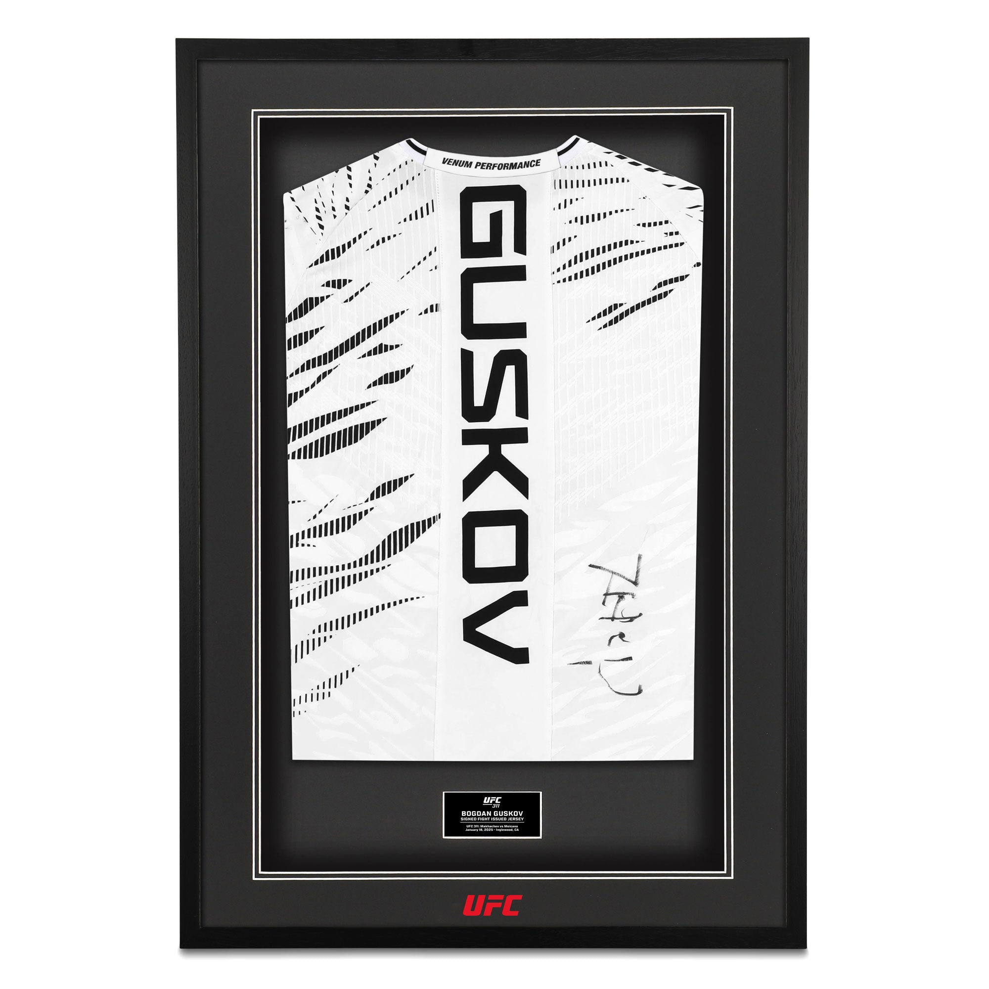 Bogdan Guskov Signed 1-of-1 Fight Issued Jersey UFC 311: Makhachev vs Moicano