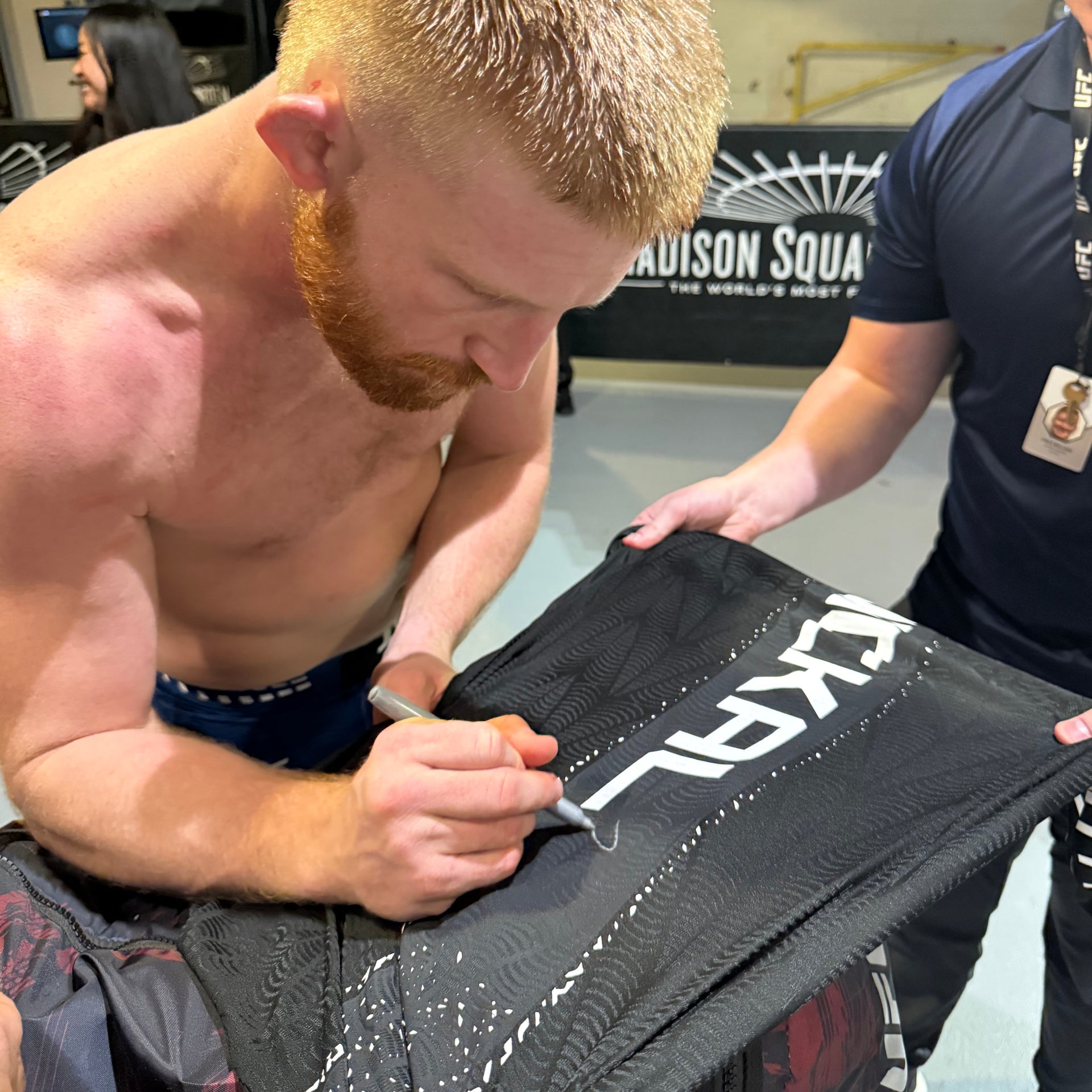 Bo Nickal Signed 1-of-1 Fight Worn Jersey VeChain UFC 322: Della Maddalena vs Makhachev