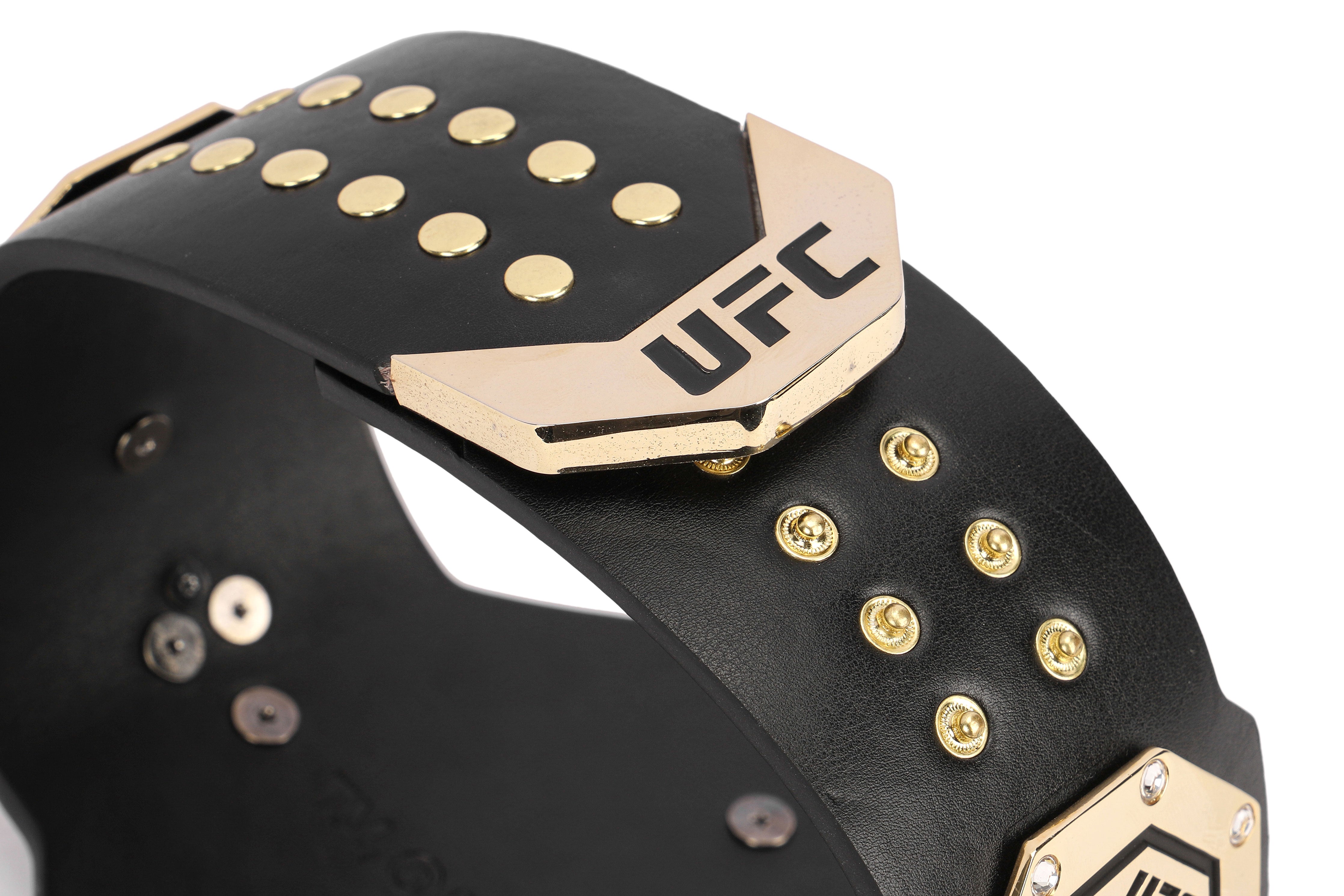 Khabib Nurmagomedov Signed UFC Legacy Replica Desktop Belt