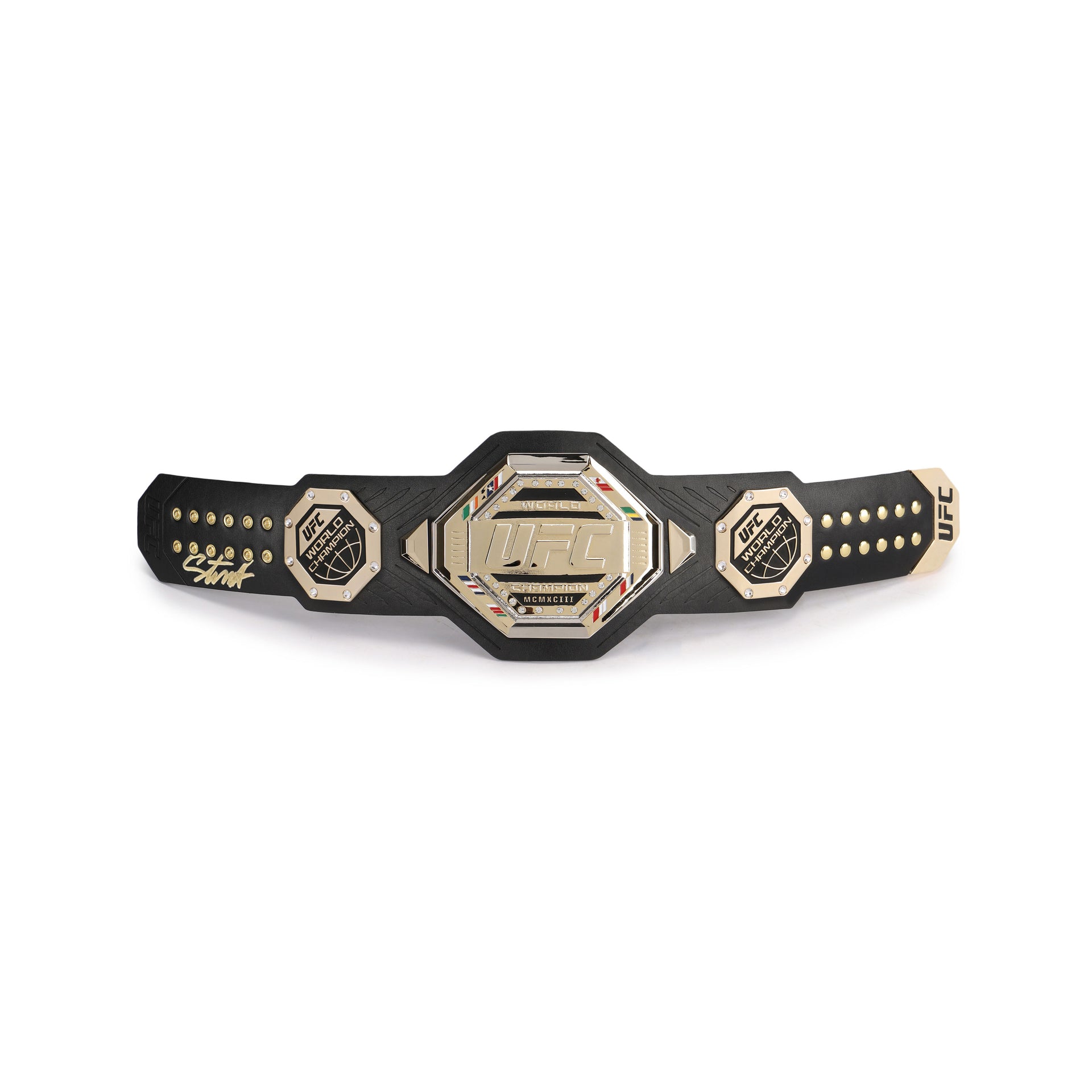 Israel Adesanya Signed UFC Legacy Replica Desktop Belt