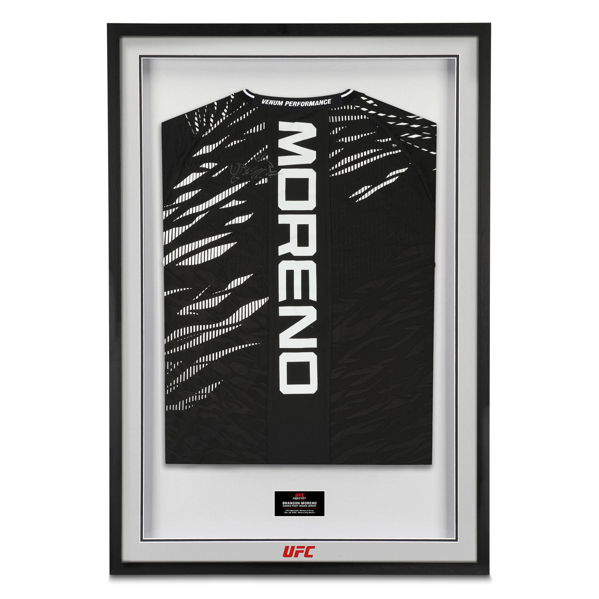 Brandon Moreno Signed 1-of-1 Fight Issued Jersey UFC Fight Night: Moreno vs Erceg