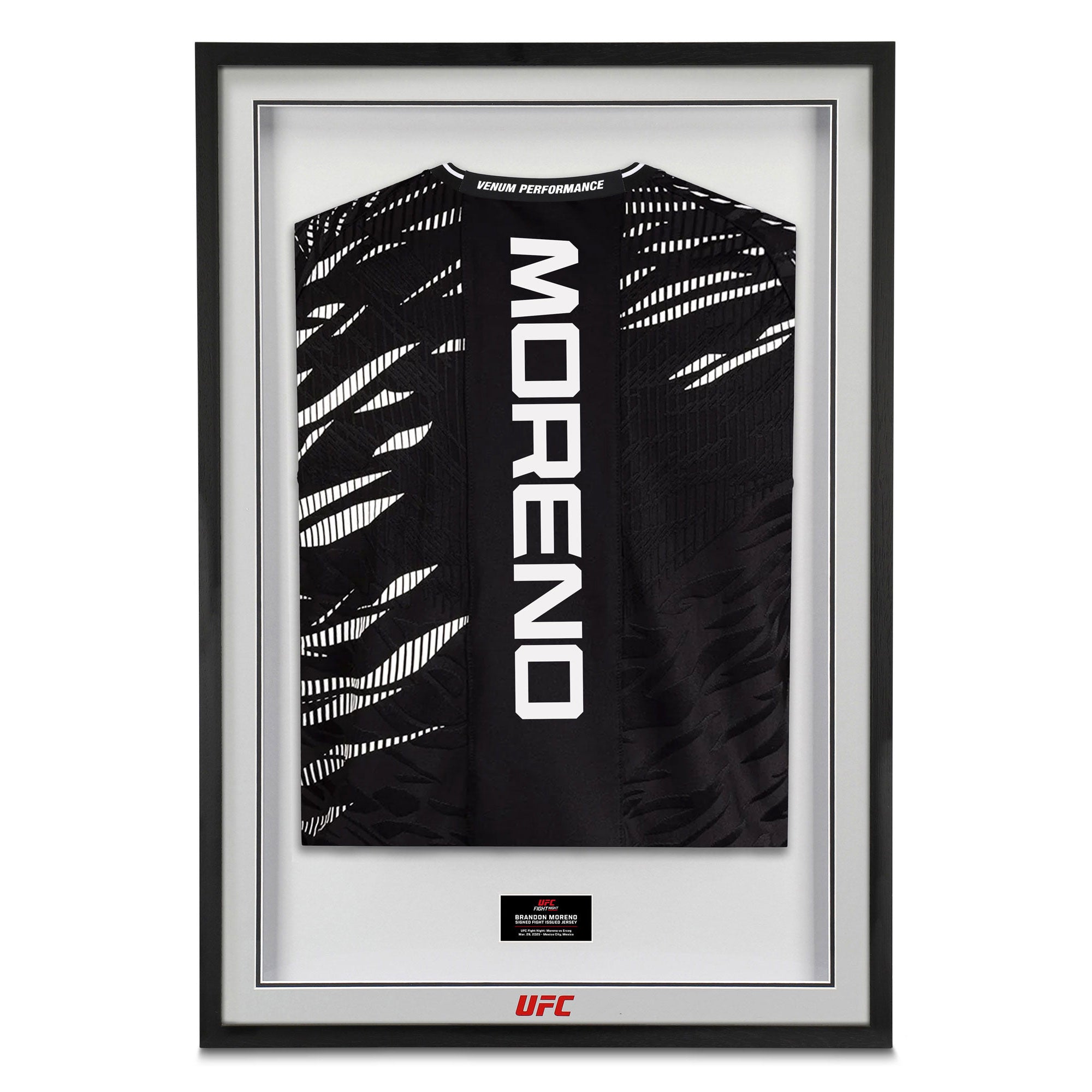Brandon Moreno Signed 1-of-1 Fight Issued Jersey UFC Fight Night: Moreno vs Erceg