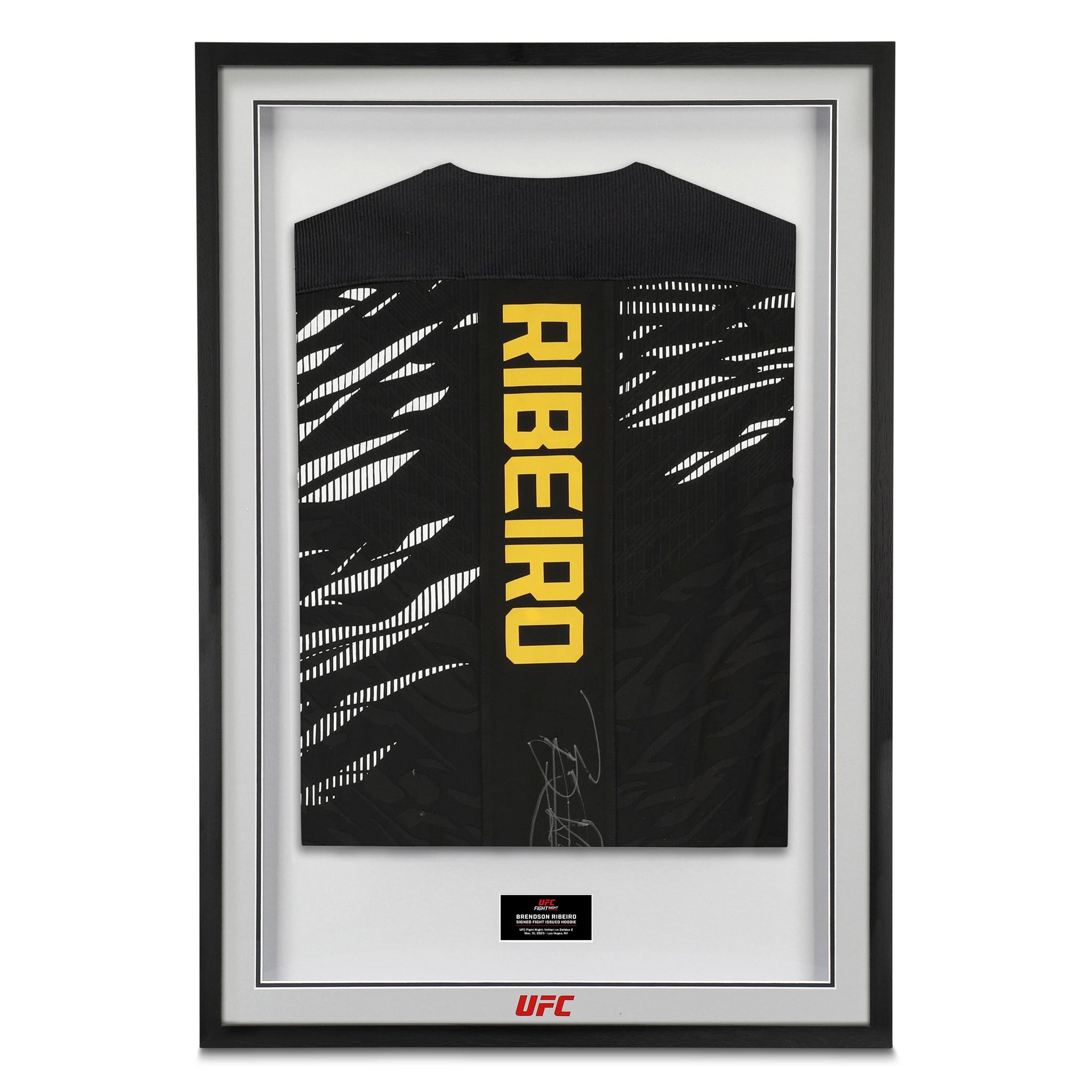 Brendson Ribeiro Signed 1-of-1 Fight Issued Hoodie UFC Fight Night: Vettori vs Dolidze