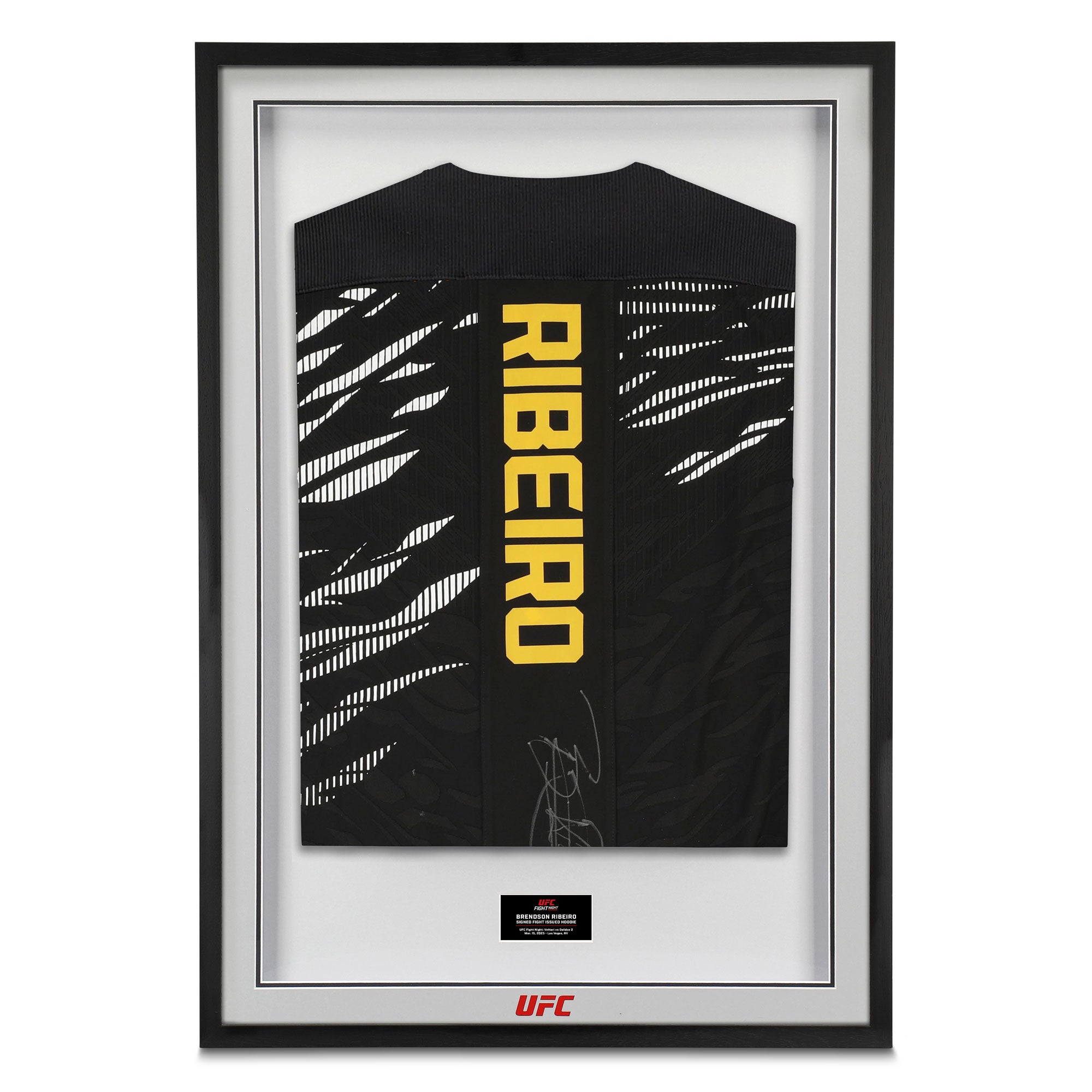 Brendson Ribeiro Signed 1-of-1 Fight Issued Hoodie UFC Fight Night: Vettori vs Dolidze