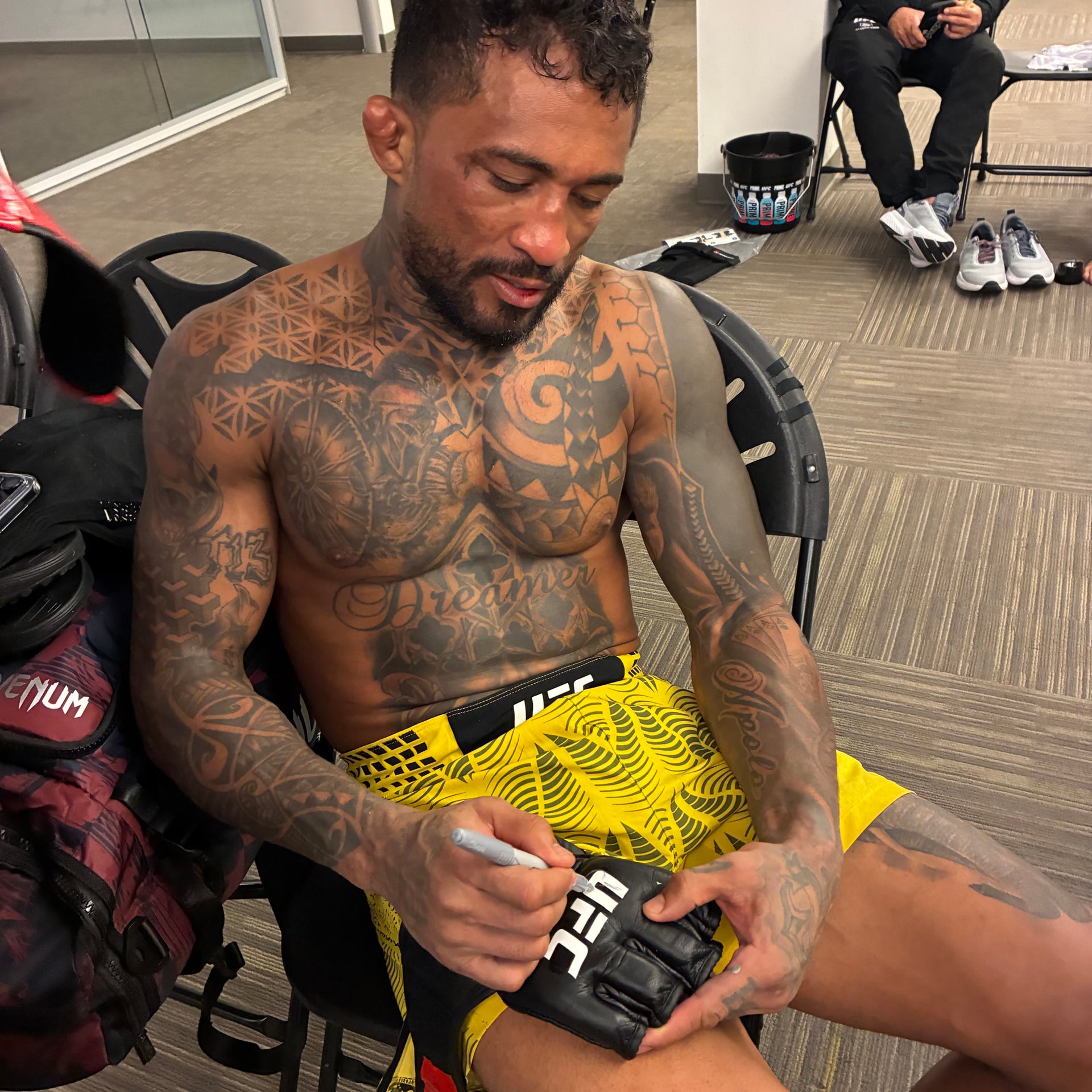 Joanderson Brito Signed 1-of-1 Fight Worn Gloves UFC Fight Night: Royval vs Kape