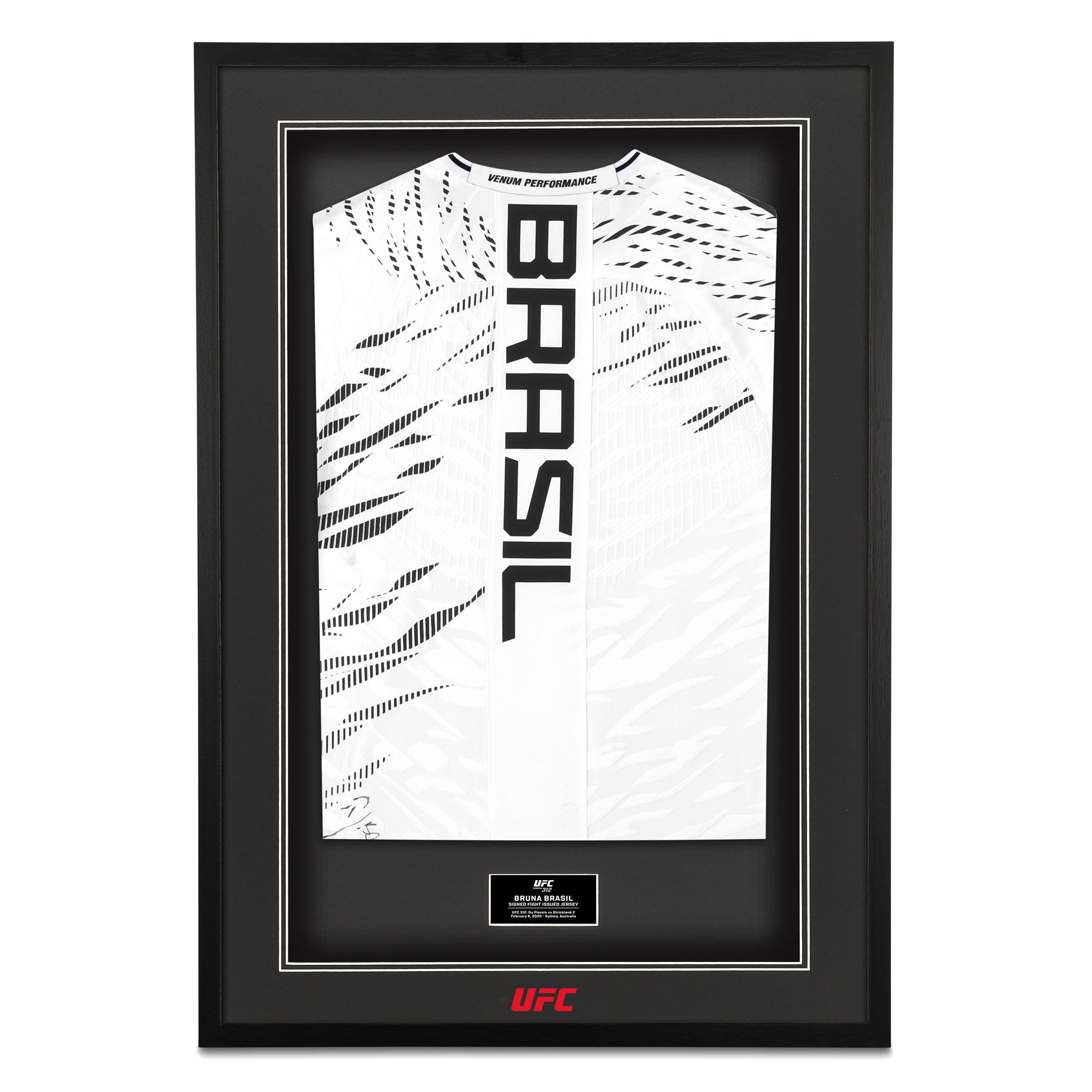 Bruna Brasil 1-of-1 Signed Fight Issued Jersey UFC 312: Du Plessis vs Strickland