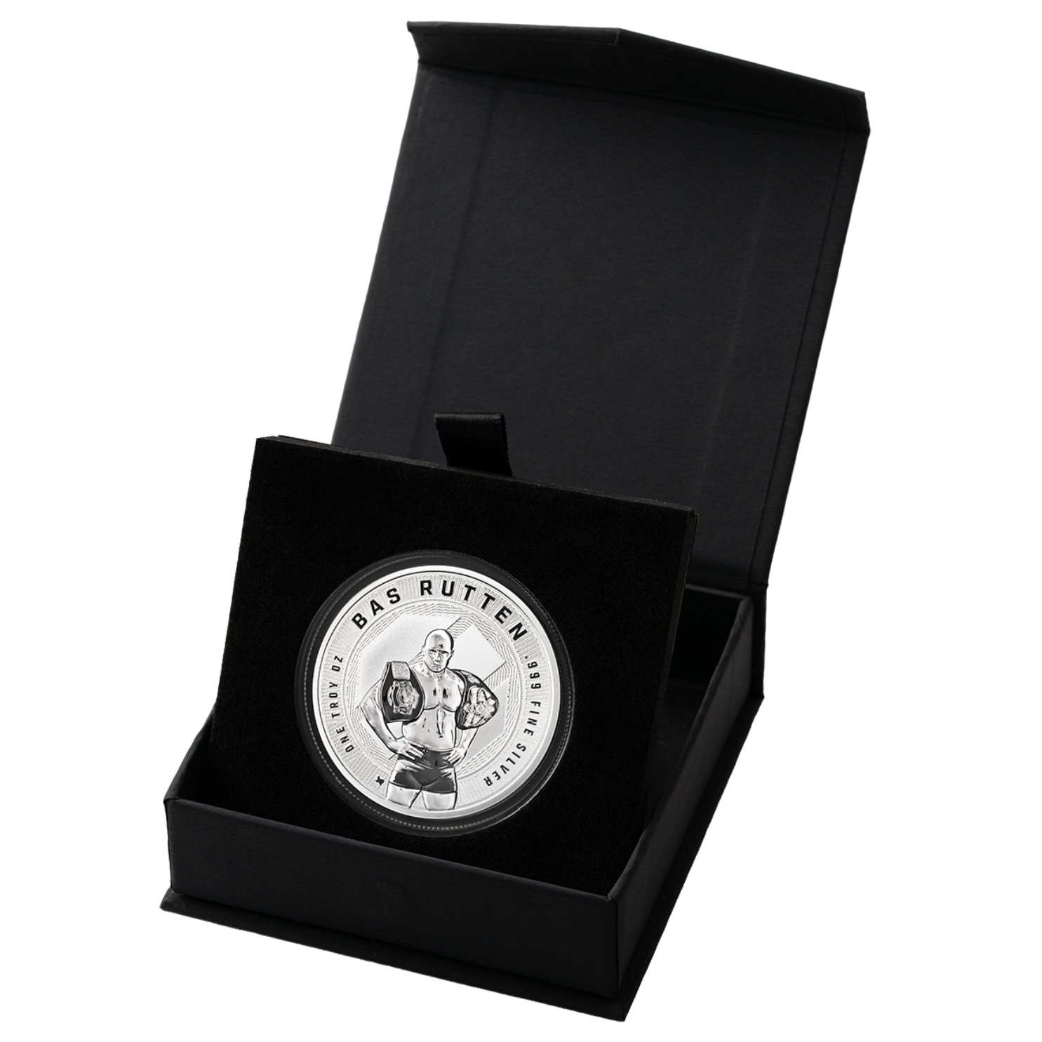 1 oz UFC Bas Rutten Silver Round (Reverse Proof)
