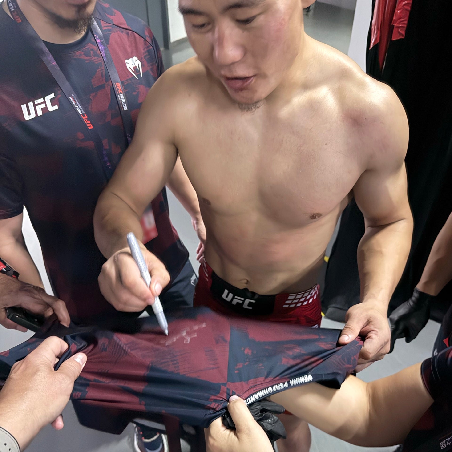 Namsrai Batbayar Signed 1-of-1 Fight Worn Jersey UFC Fight Night: Nurmagomedov vs Song