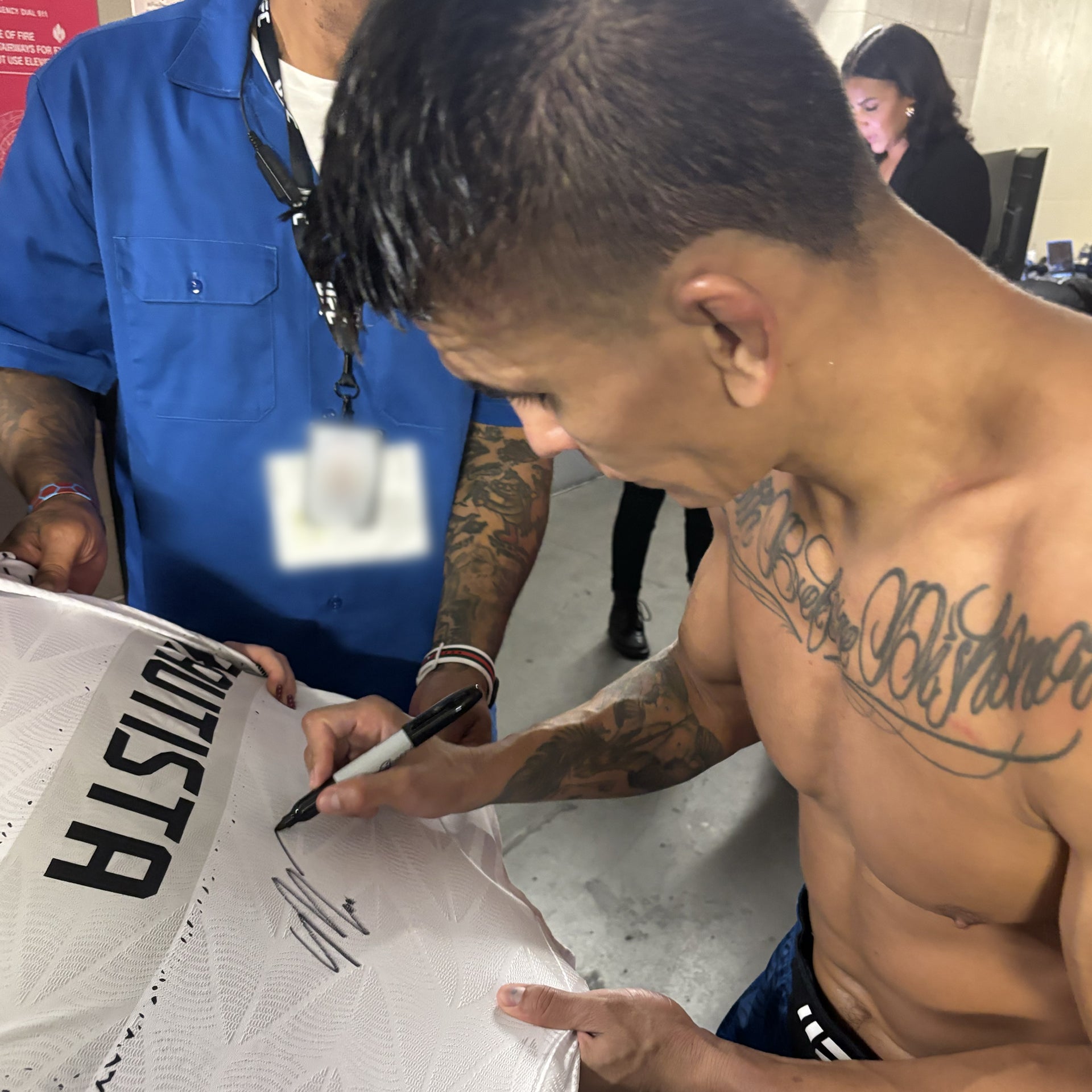 Mario Bautista Signed 1-of-1 Fight Worn Jersey UFC 329: McGregor vs Holloway 2