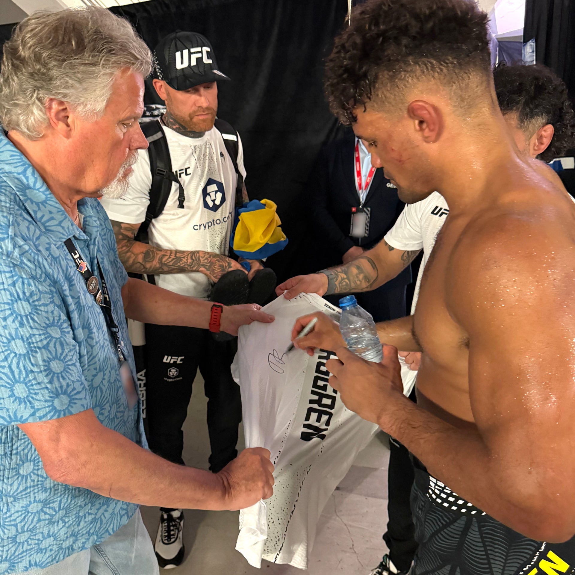 Theodor Berggren Signed 1-of-1 Fight Worn Jersey UFC Fight Night: Fiziev vs Torres