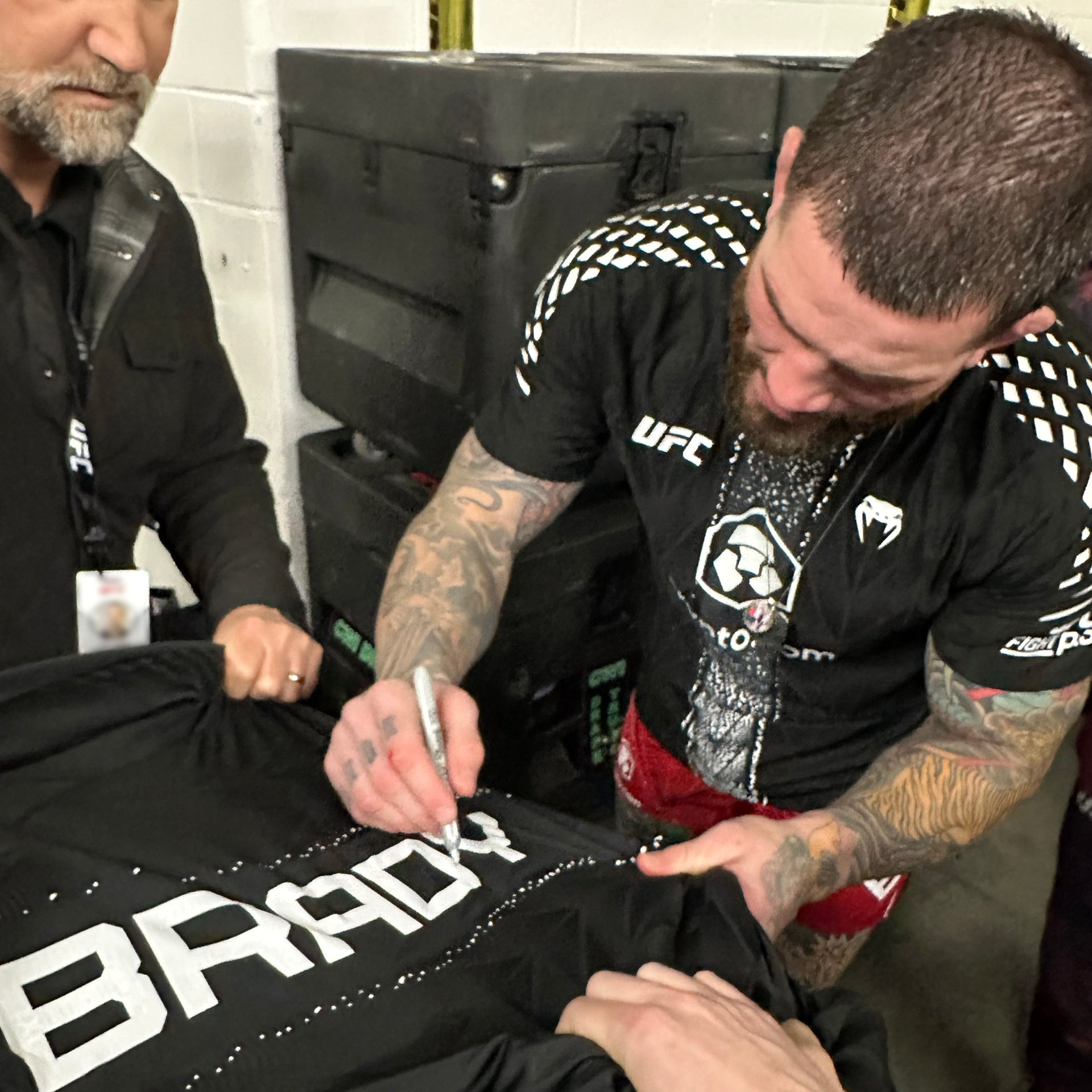 Sean Brady Signed 1-of-1 Fight Worn Hoodie UFC 328: Chimaev vs Strickland