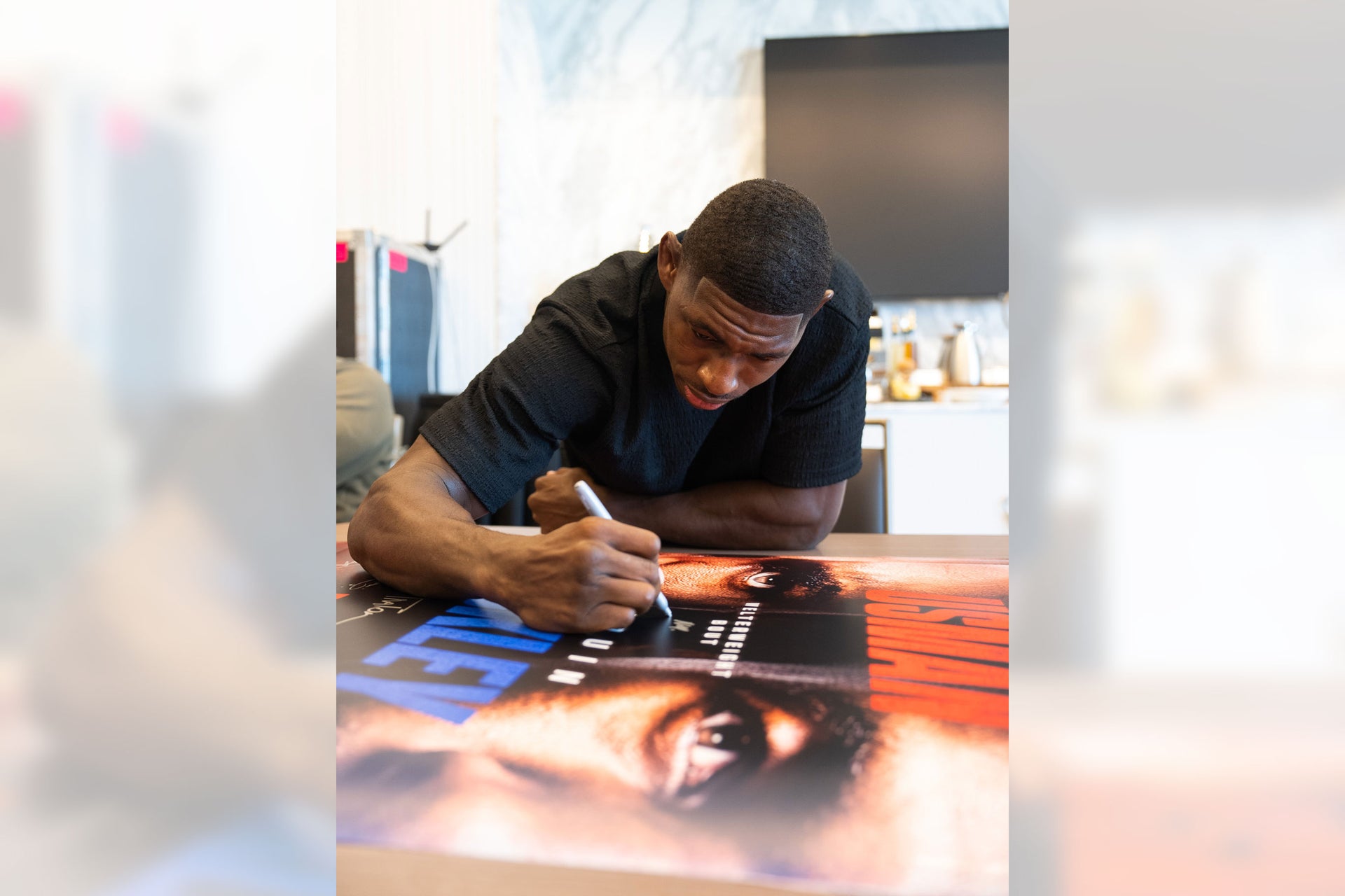 UFC Fight Night: Usman vs Buckley Autographed Event Poster