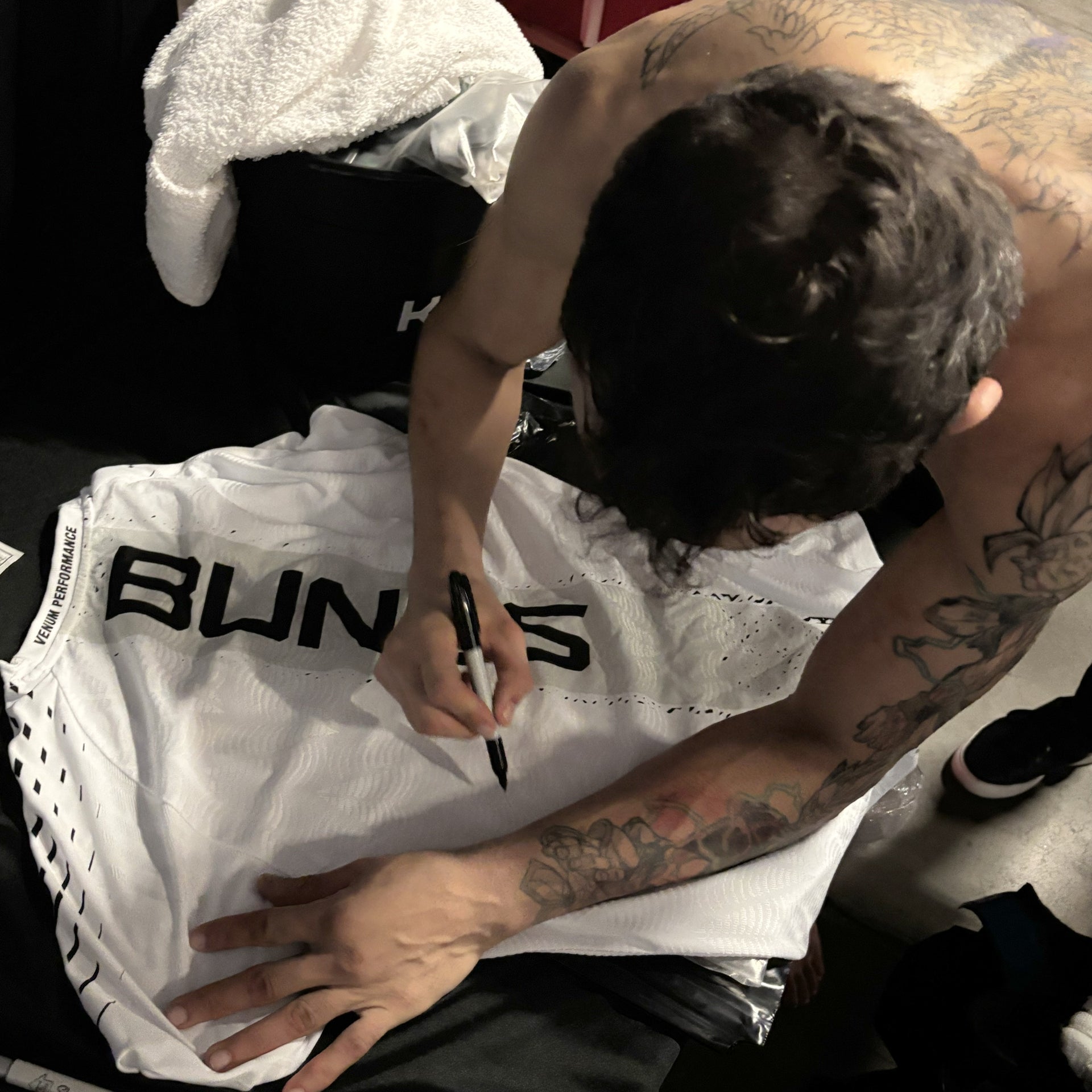 Felipe Bunes Signed 1-of-1 Fight Worn Jersey UFC Fight Night: Moreno vs Kavanagh