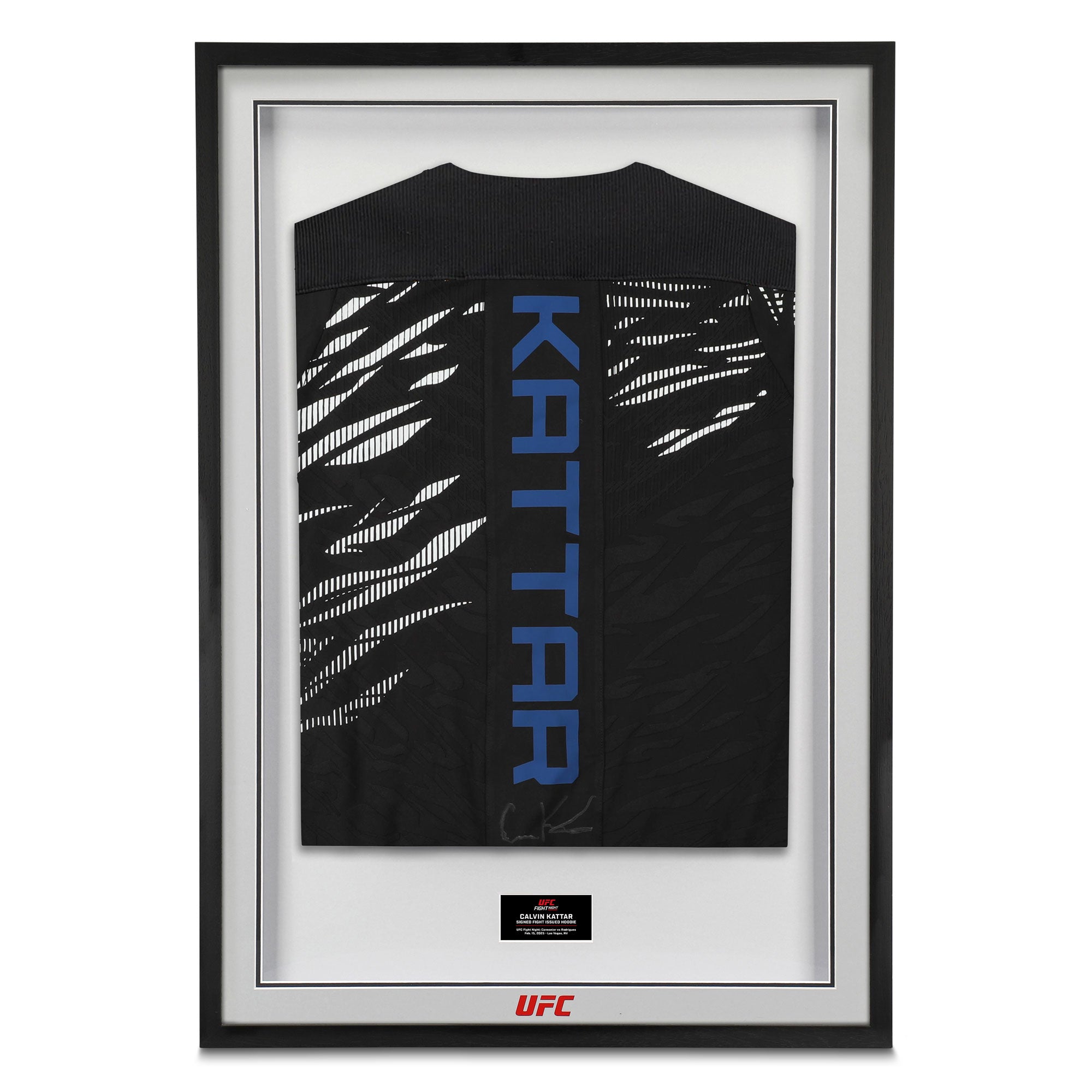 Calvin Kattar Signed 1-of-1 Fight Issued Hoodie UFC Fight Night: Cannonier vs Rodrigues
