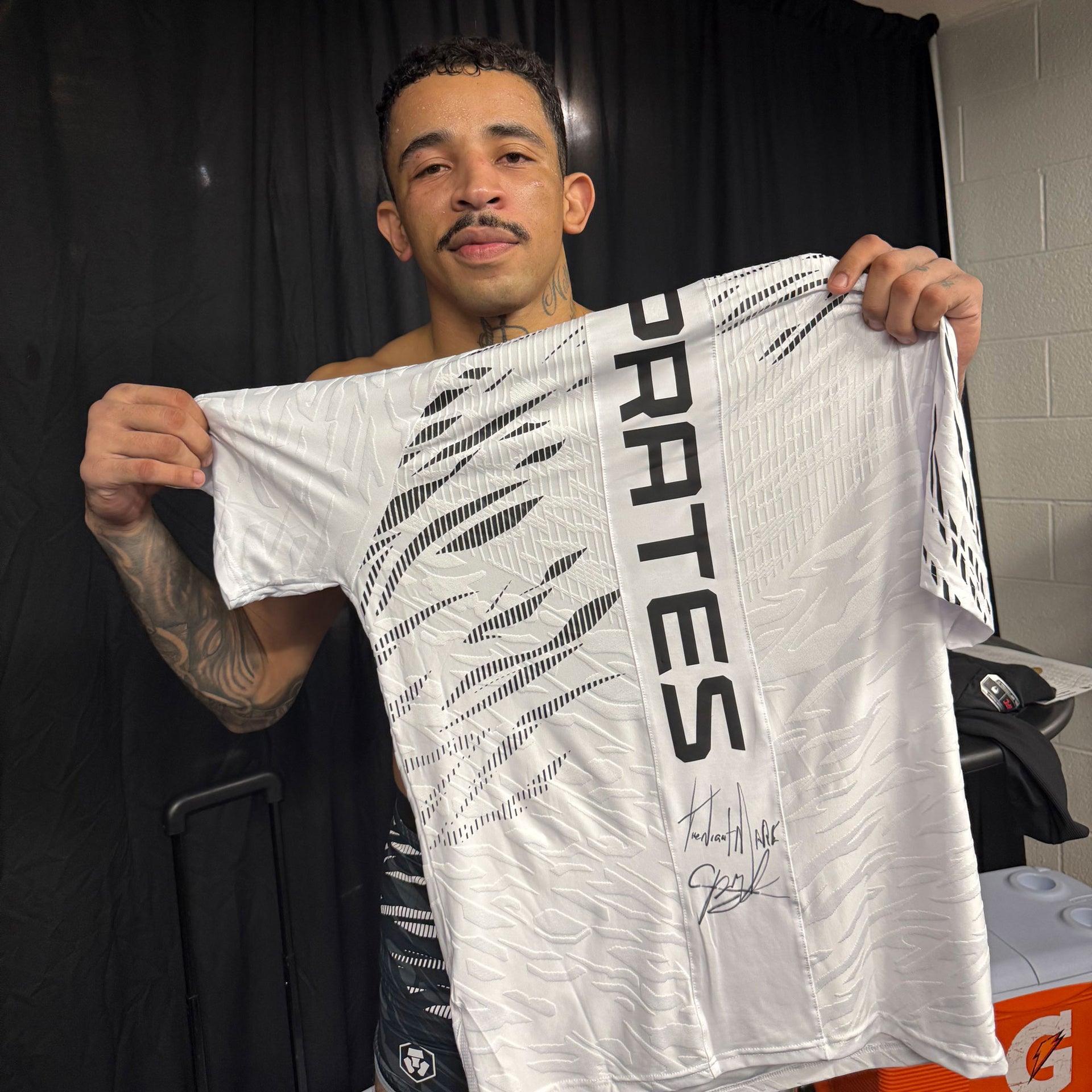 Carlos Prates Signed 1-of-1 Fight Worn Jersey UFC 319: Du Plessis vs Chimaev