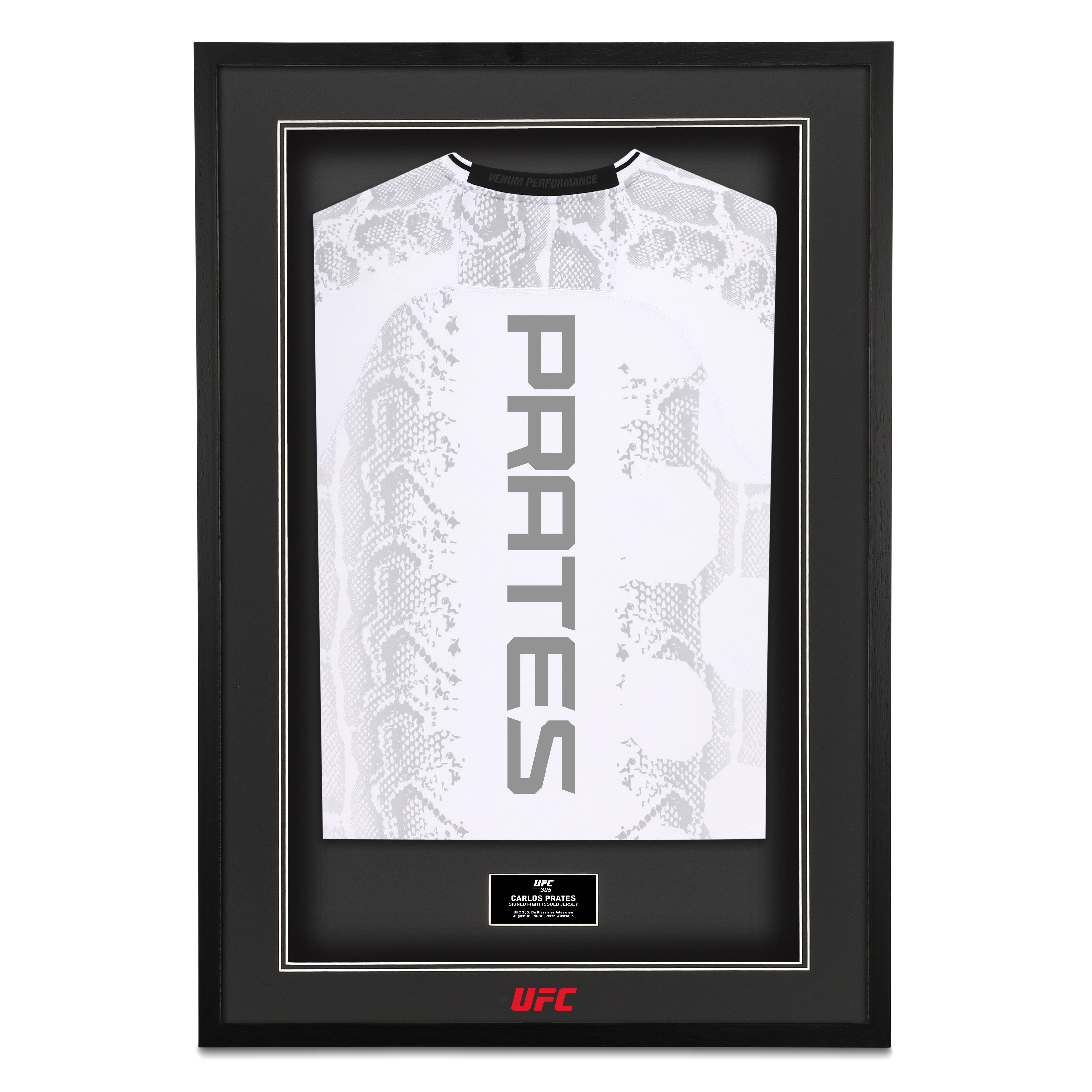 Carlos Prates 1-of-1 Signed Fight Issued Jersey UFC 305: Du Plessis vs Adesanya