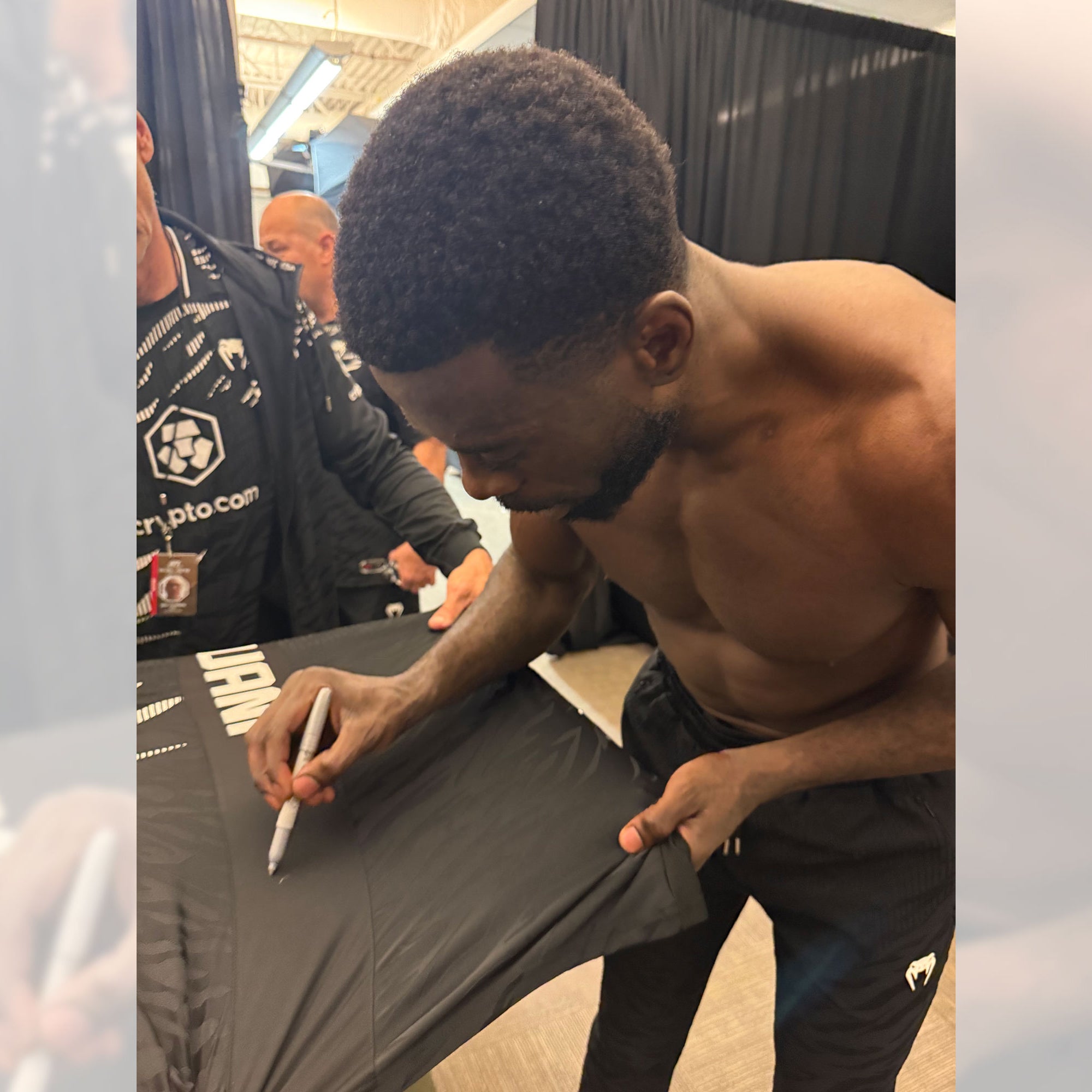 Chidi Njokuani Signed 1-of-1 Fight Issued Jersey UFC Fight Night: Vettori vs Dolidze