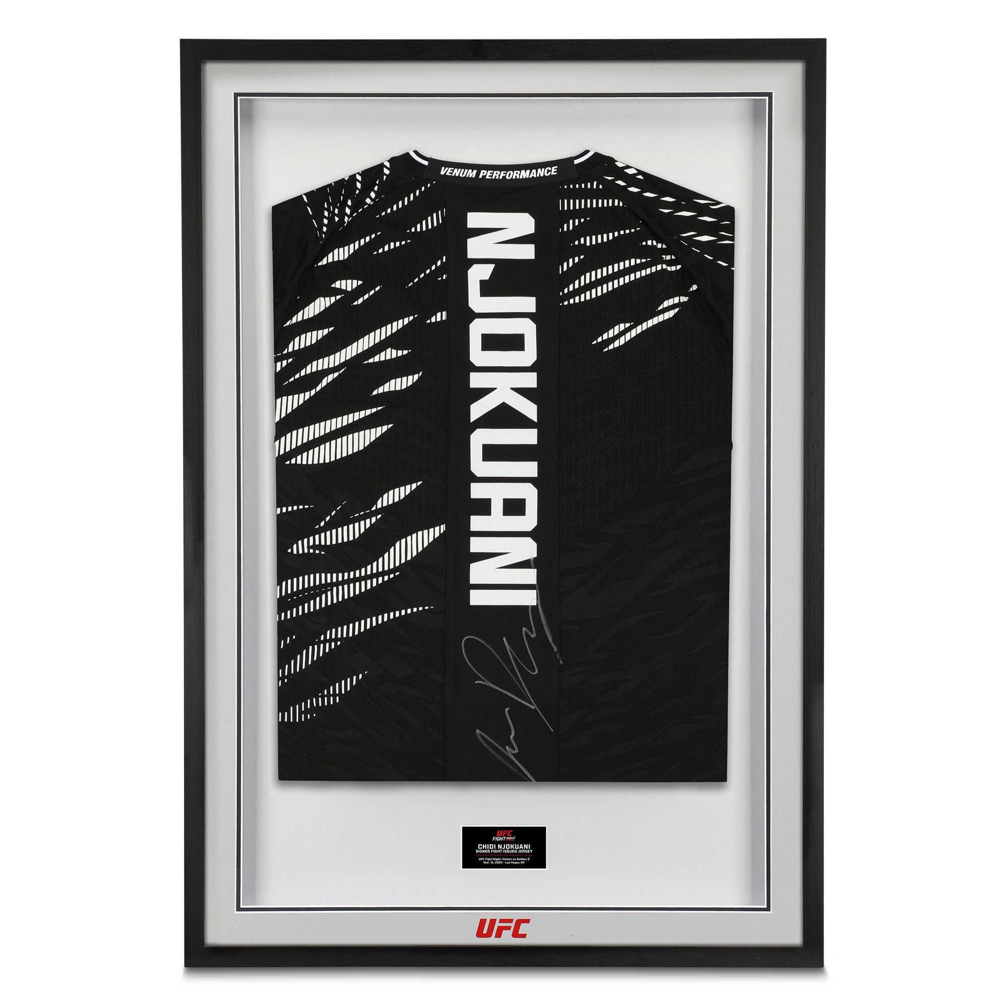 Chidi Njokuani Signed 1-of-1 Fight Issued Jersey UFC Fight Night: Vettori vs Dolidze