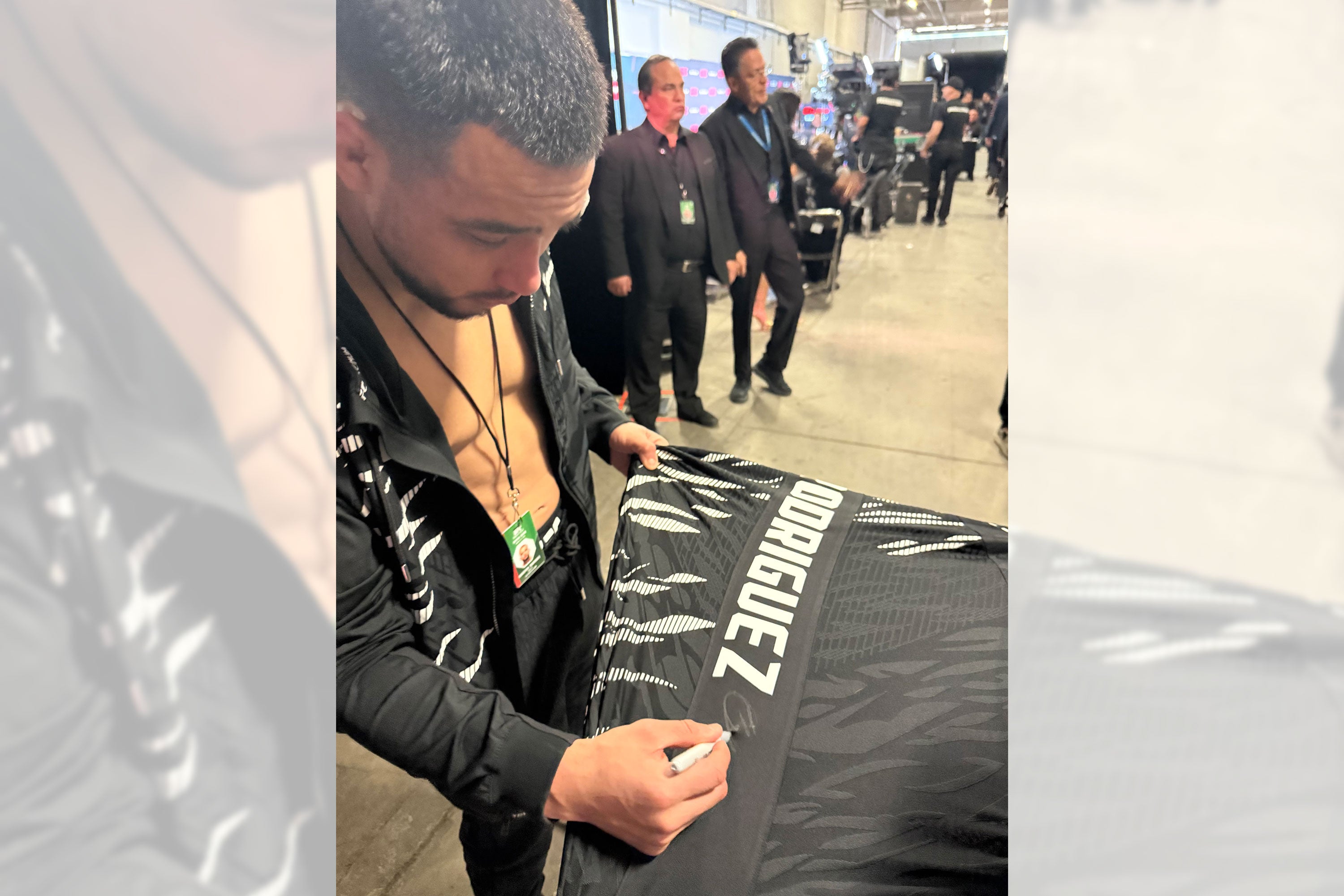 Christian Rodriguez Signed 1-of-1 Fight Issued Jersey UFC Fight Night: Moreno vs Erceg