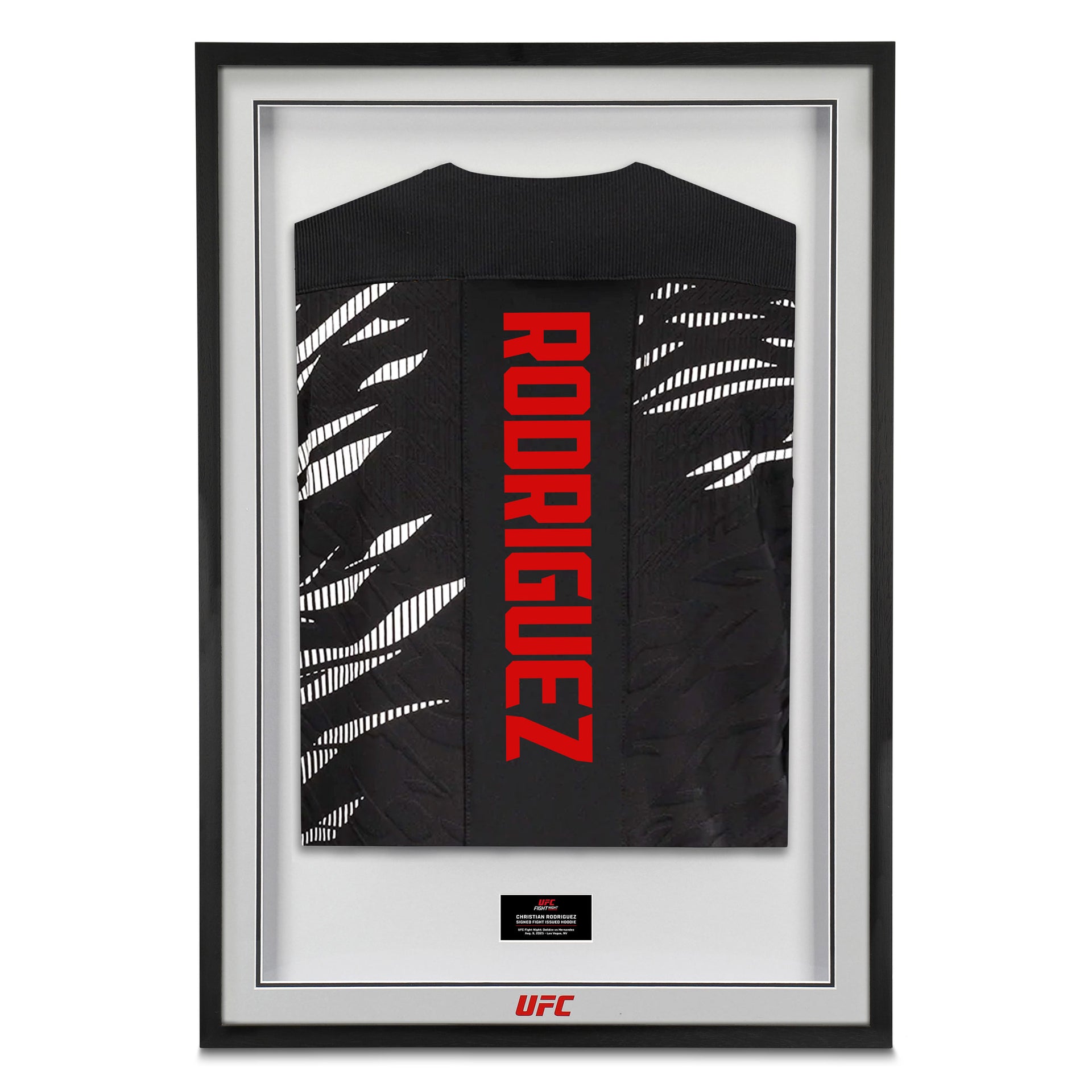 Christian Rodriguez Signed 1-of-1 Fight Worn Hoodie UFC Fight Night: Dolidze vs Hernandez