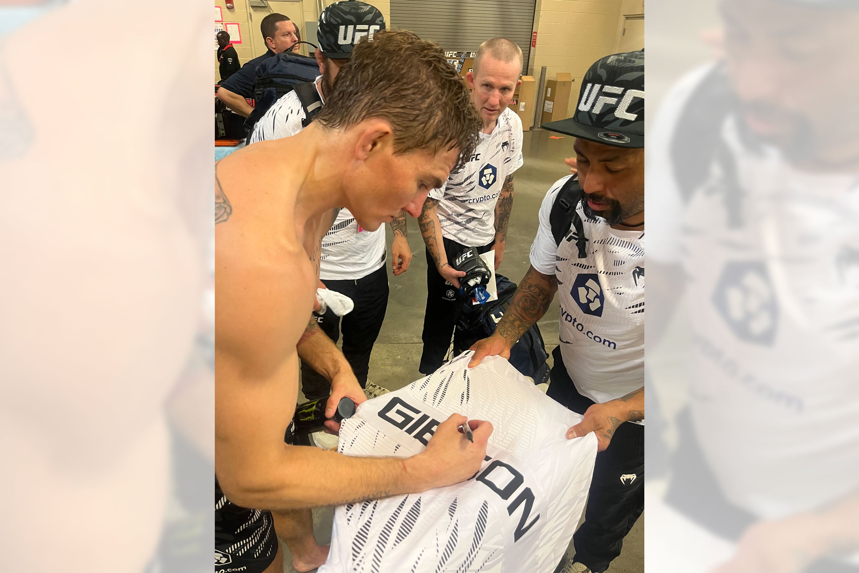 Cody Gibson Signed 1-of-1 Fight Issued Jersey UFC Fight Night: Moreno vs Albazi