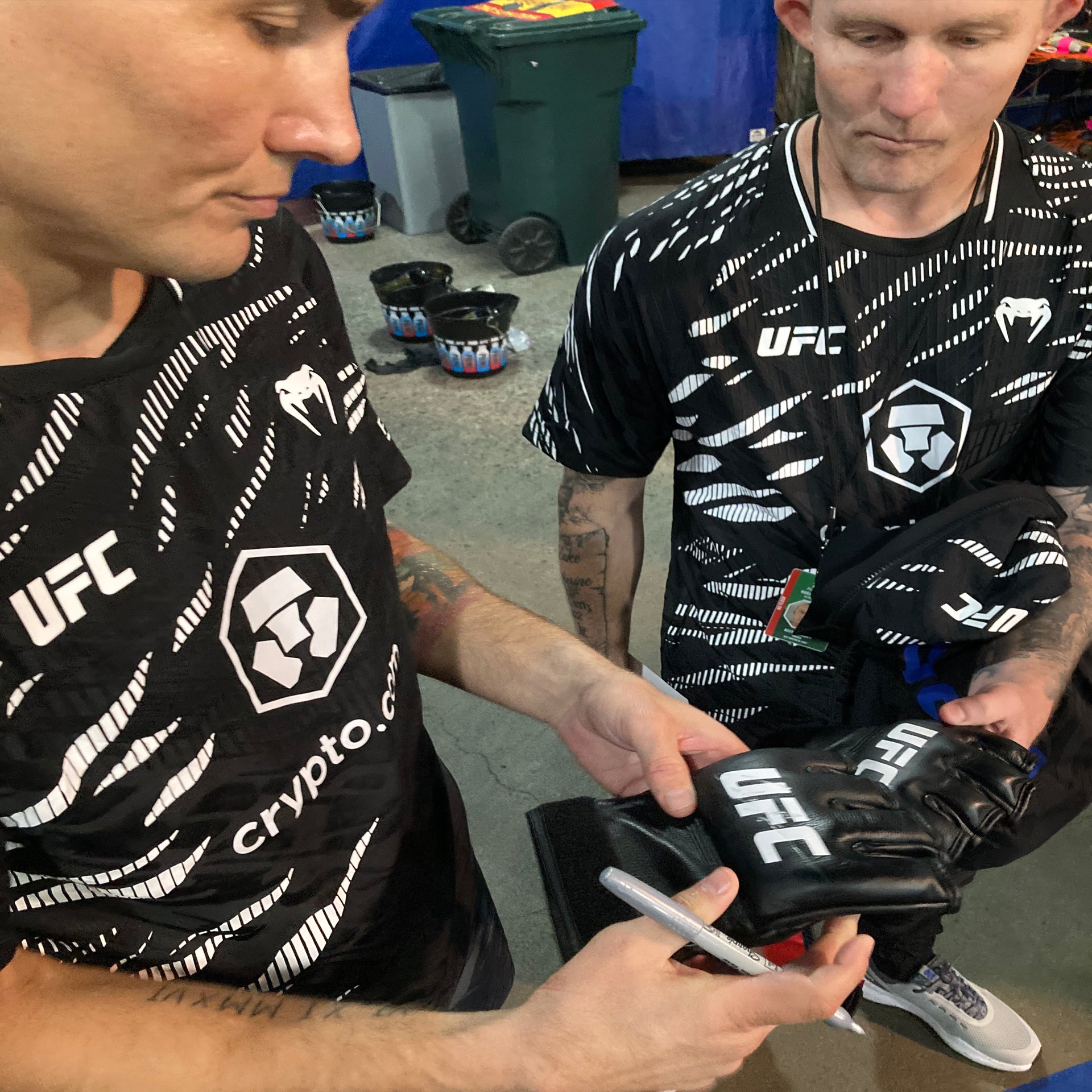 Cody Gibson Signed 1-of-1 Fight Worn Gloves UFC Fight Night: De Ridder vs Allen