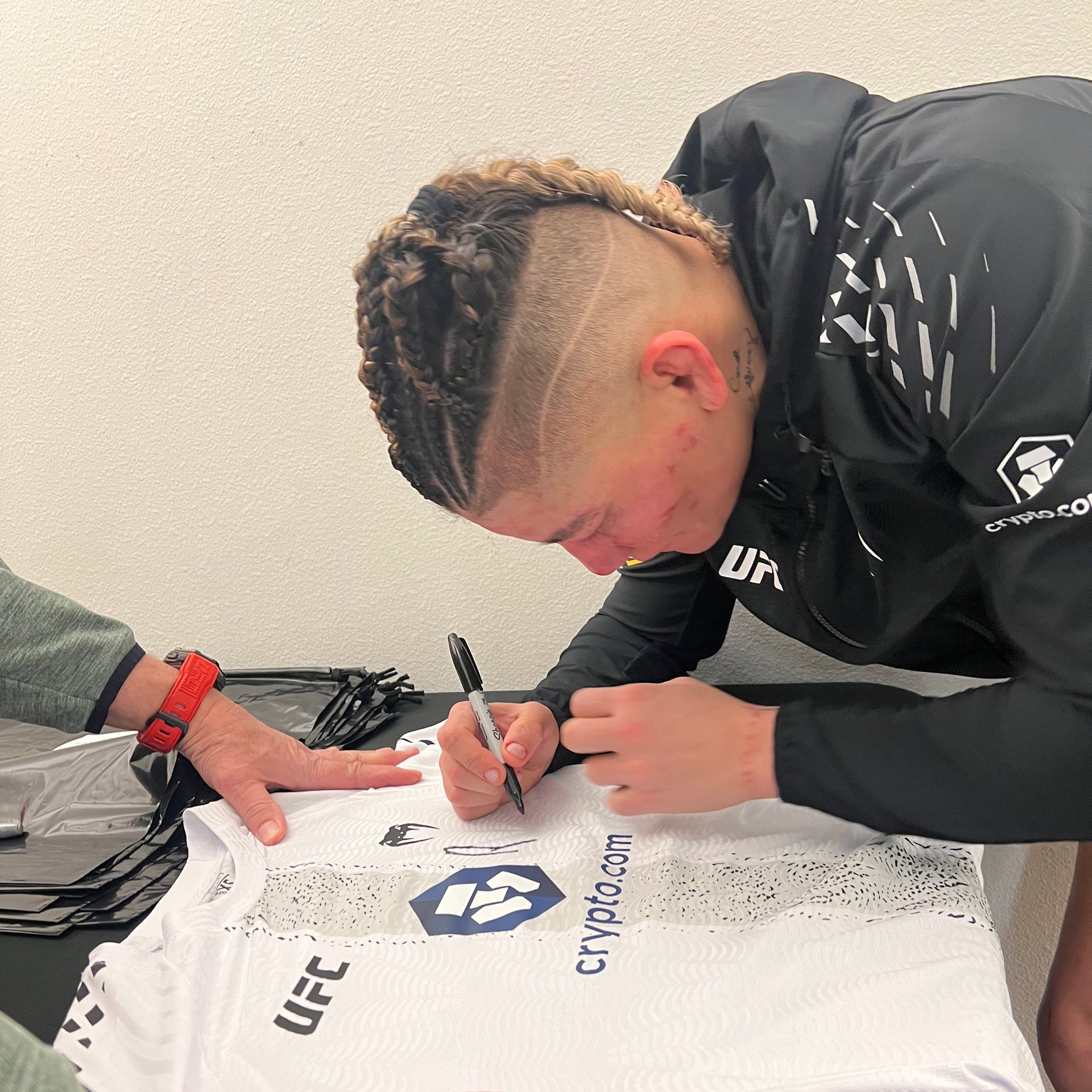 Priscila Cachoeira Signed 1-of-1 Fight Worn Jersey UFC Fight Night: Bautista vs Oliveira