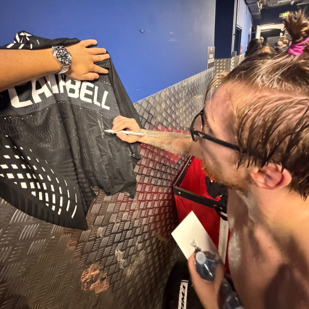 Kurtis Campbell Signed 1-of-1 Fight Worn Jersey UFC Fight Night: Hooker vs Parnasse