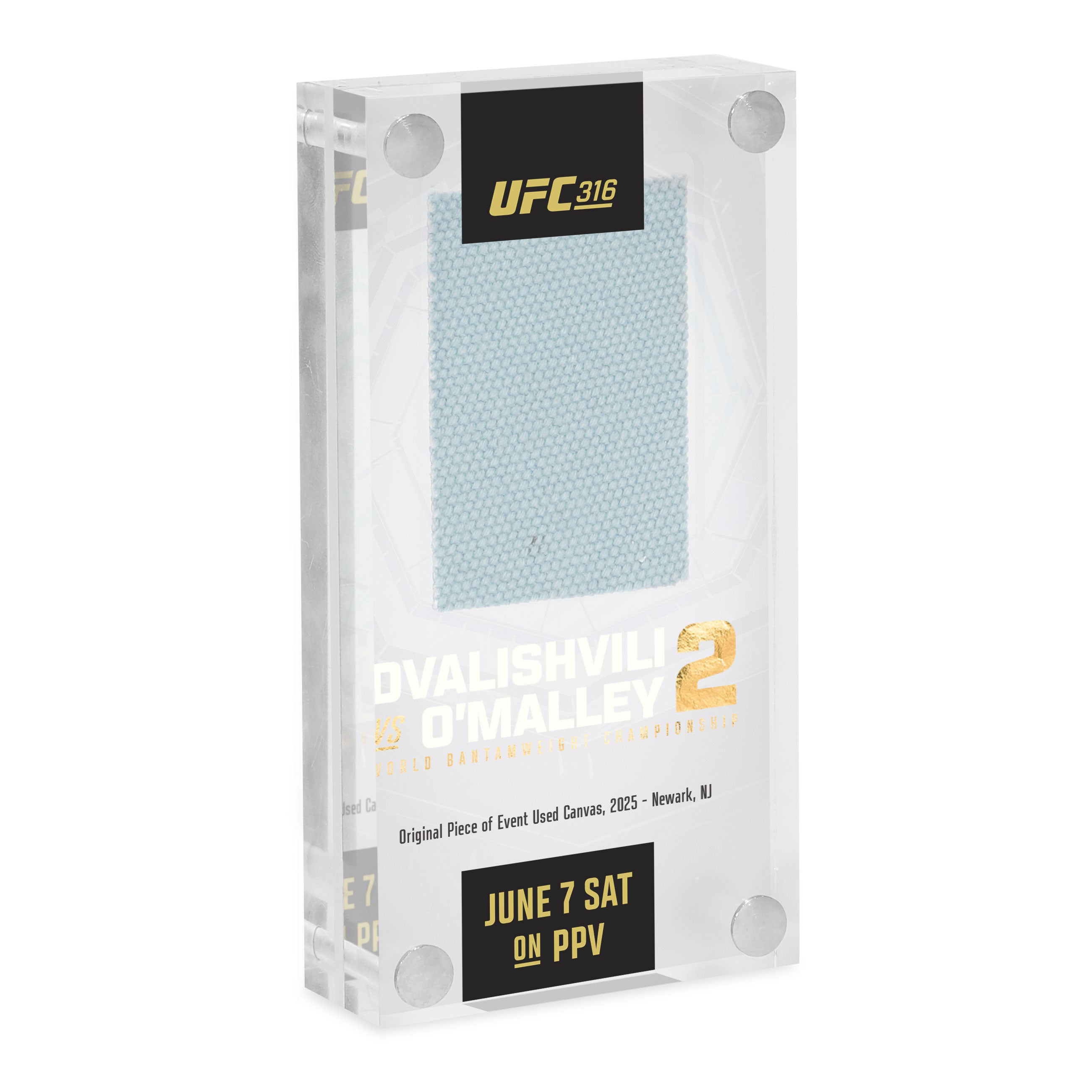 UFC 316: Dvalishvili vs O’Malley 2 Canvas in Acrylic