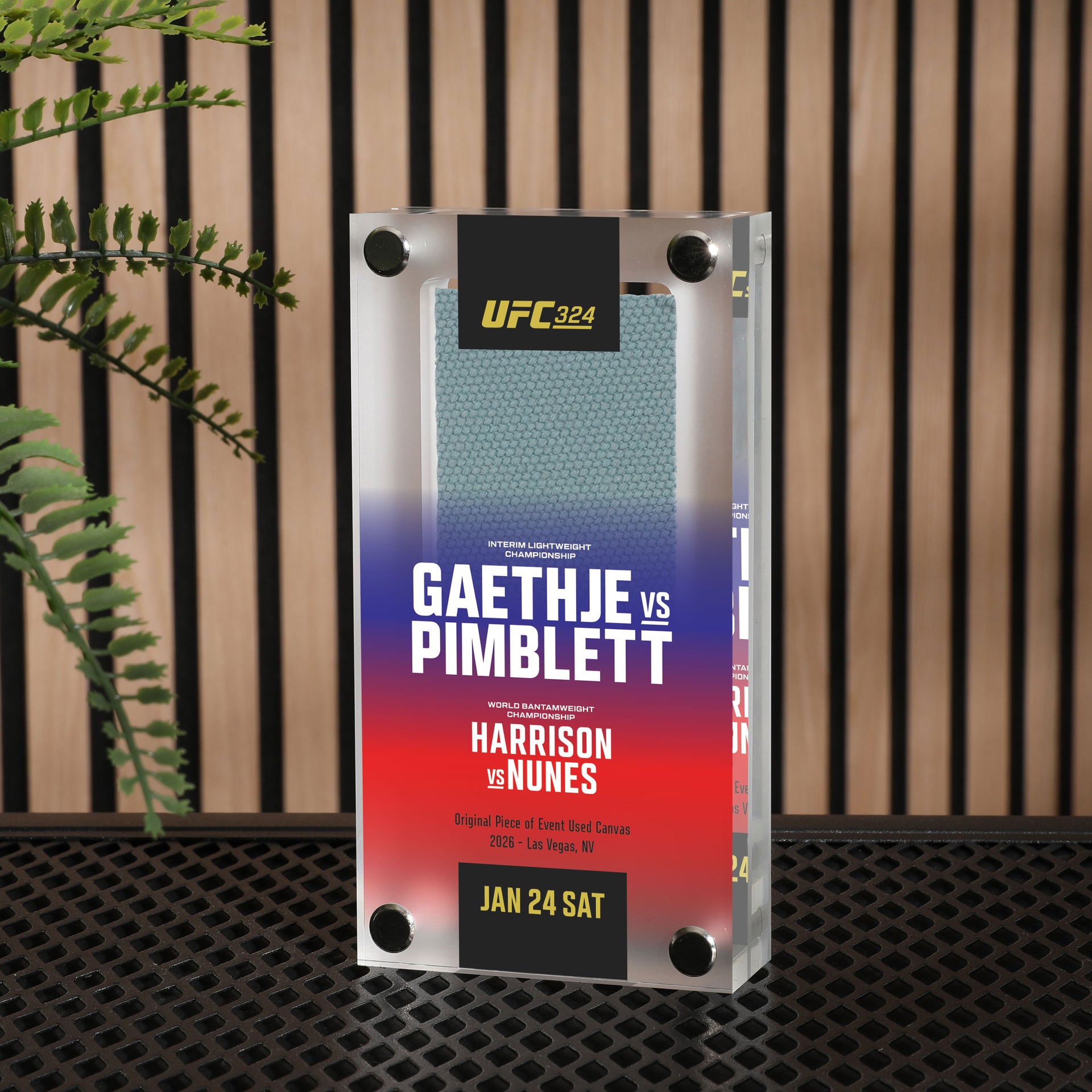 UFC 324: Gaethje vs Pimblett Canvas in Acrylic