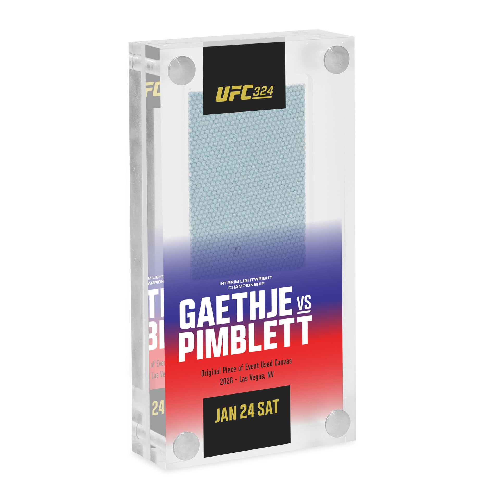 UFC 324: Gaethje vs Pimblett Canvas in Acrylic
